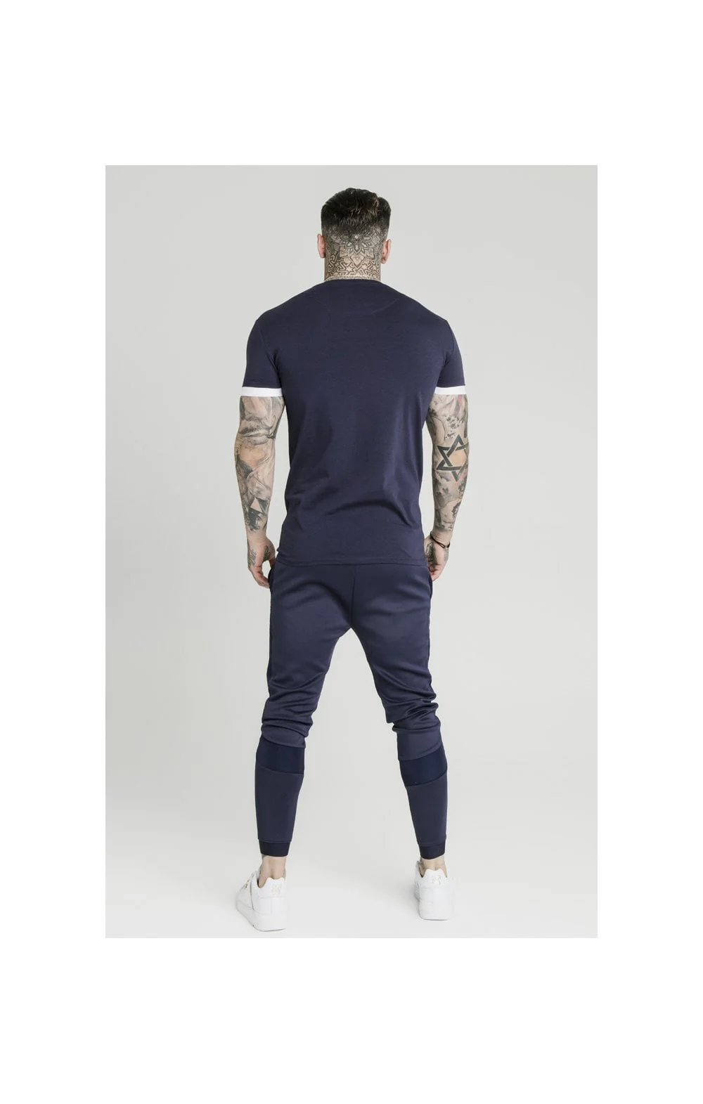 SikSilk Tech Tee - Navy - Image 5
