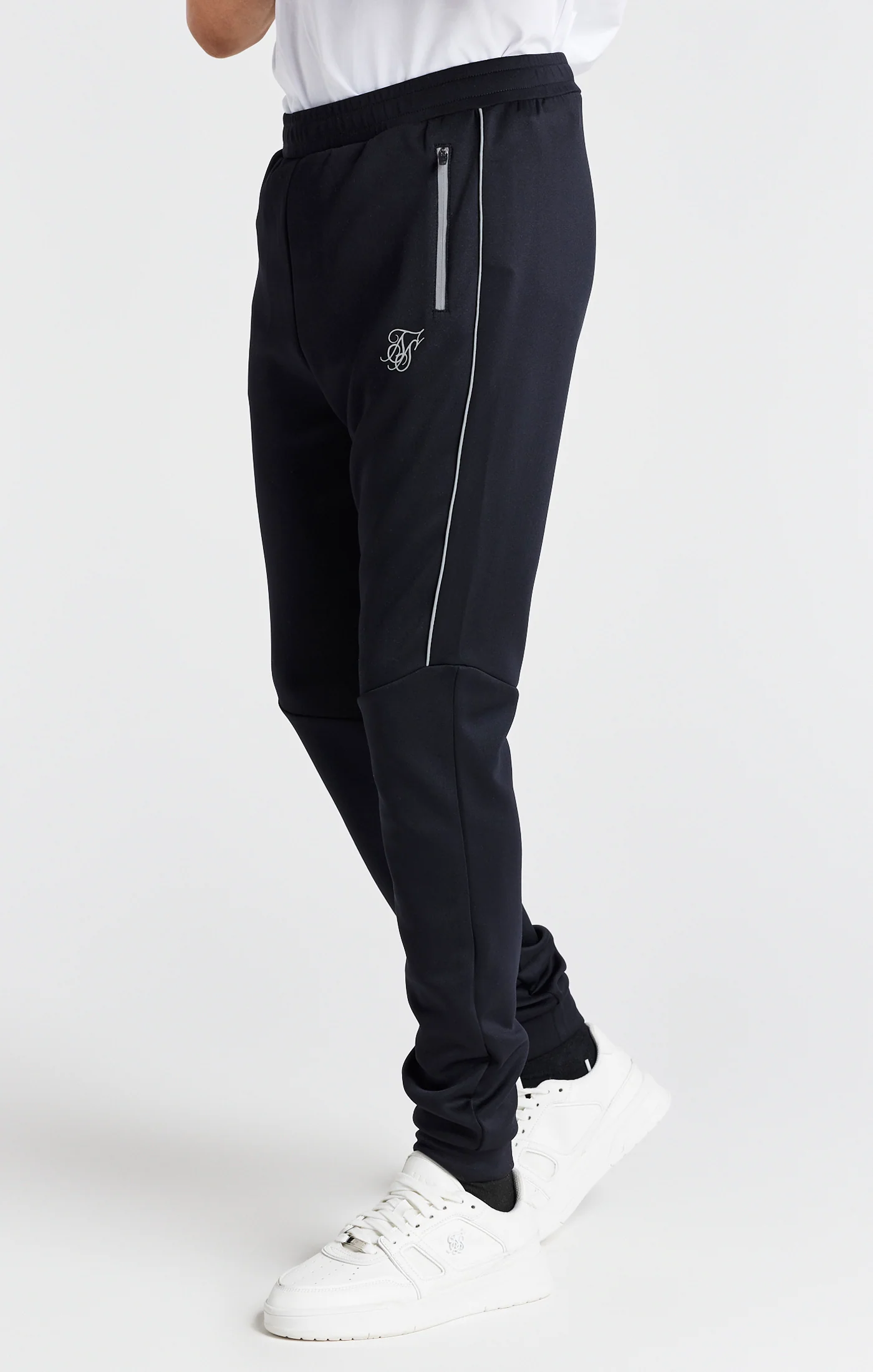 Boys Black Poly Jogger - Image 2