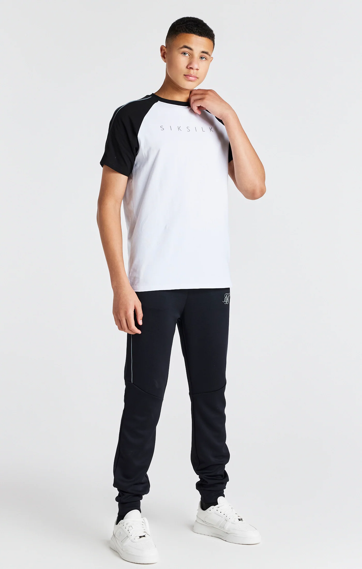 Boys Black Poly Jogger - Image 3