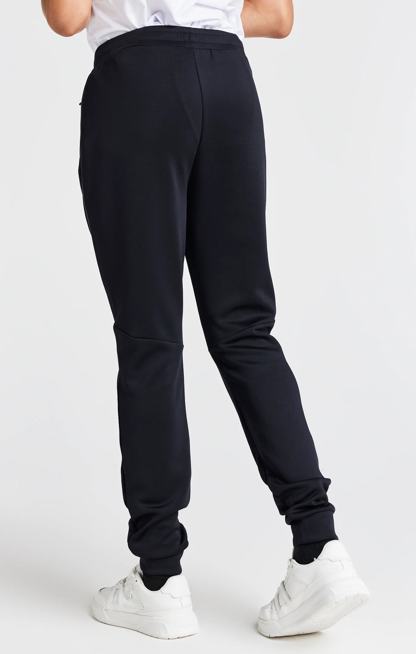 Boys Black Poly Jogger - Image 4