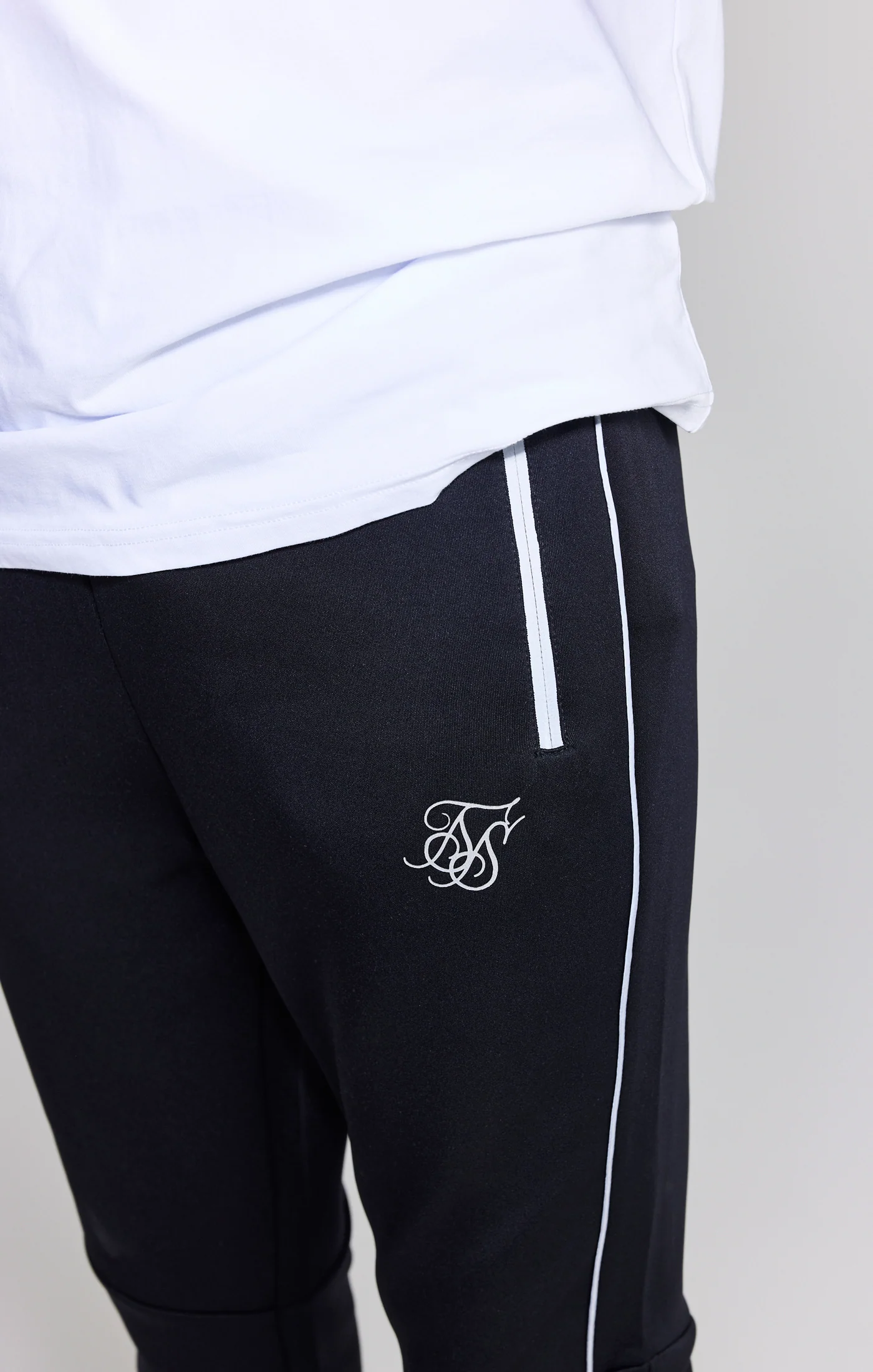Boys Black Poly Jogger - Image 6