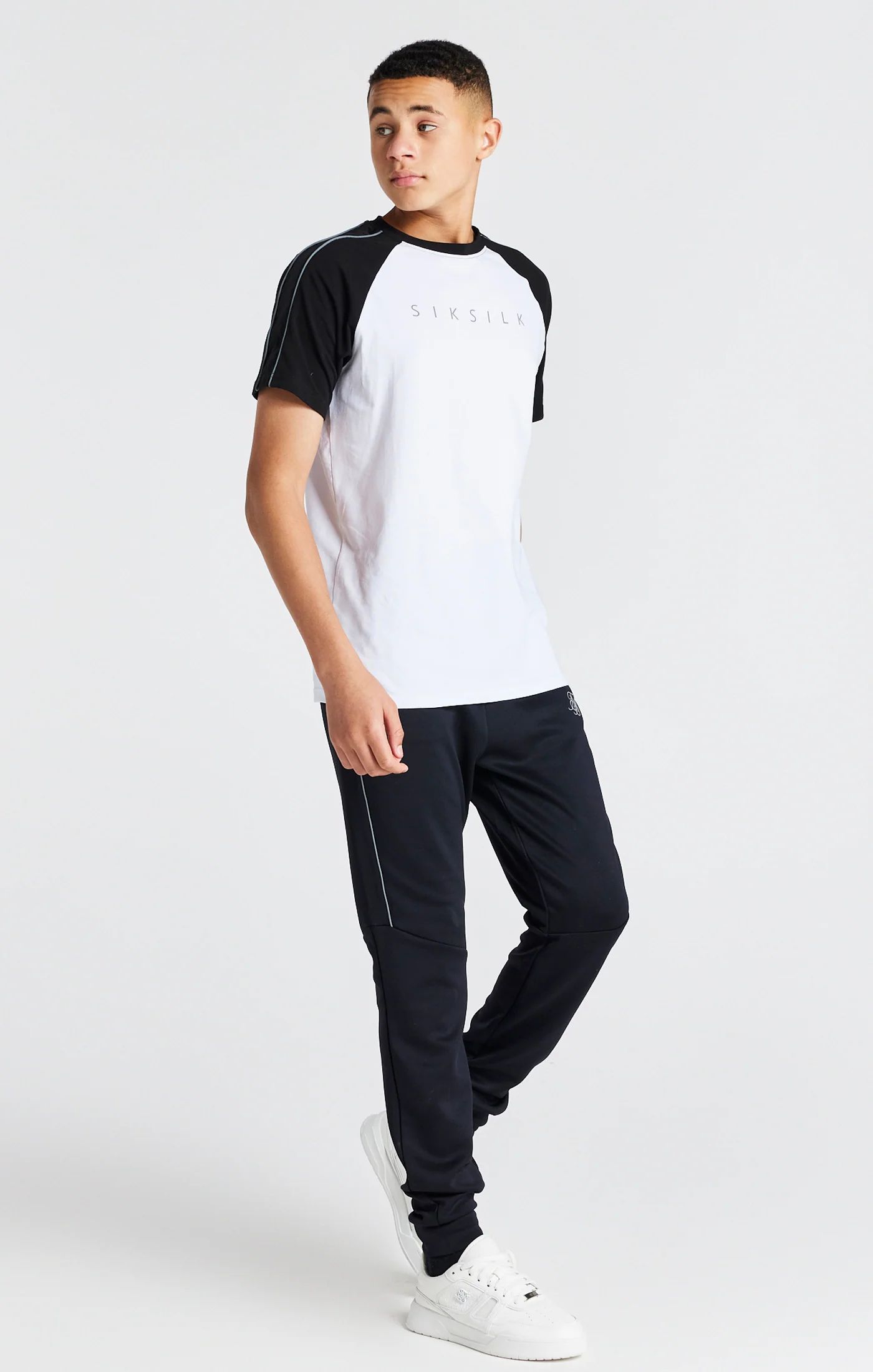 Boys White Raglan T-Shirt - Image 4