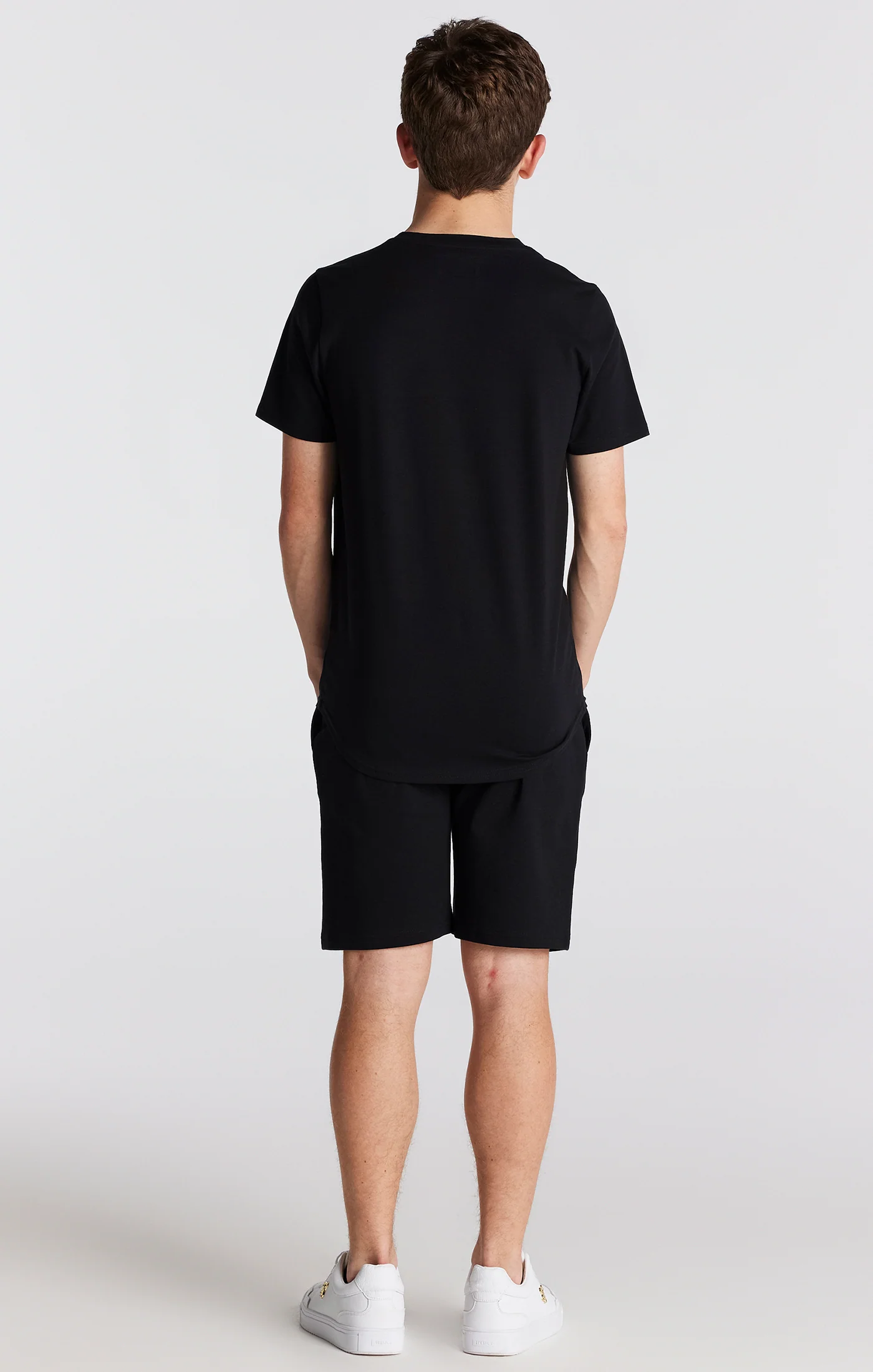 SikSilk Twin Set Tee & Shorts - Black - Image 3