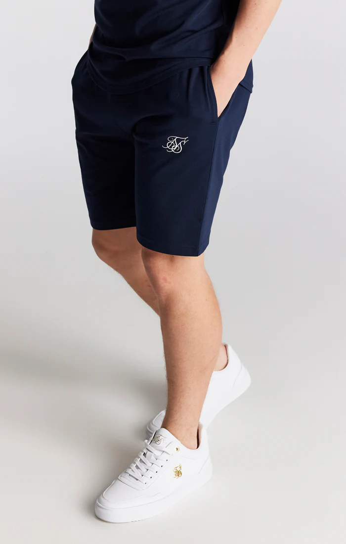 SikSilk Twin Set Tee & Shorts - Navy - Image 6