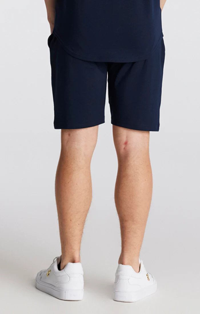 SikSilk Twin Set Tee & Shorts - Navy - Image 8