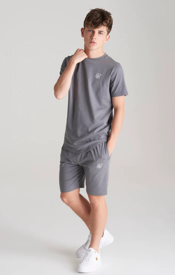 Boys Grey T-Shirt And Short Twin Set - Image 2