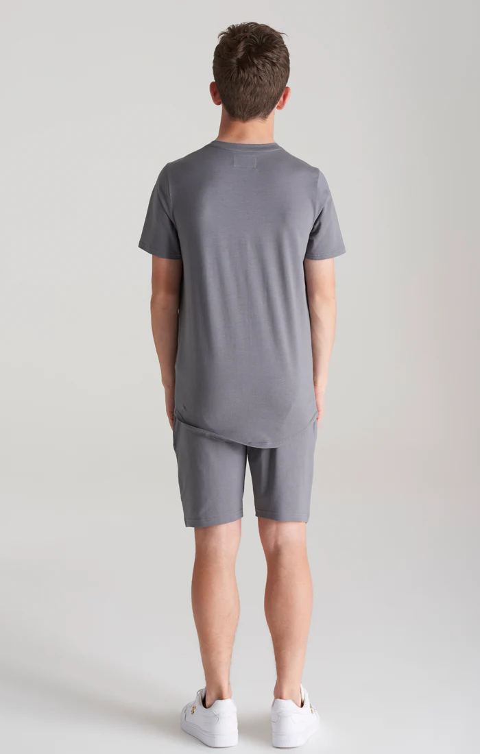 Boys Grey T-Shirt And Short Twin Set - Image 8