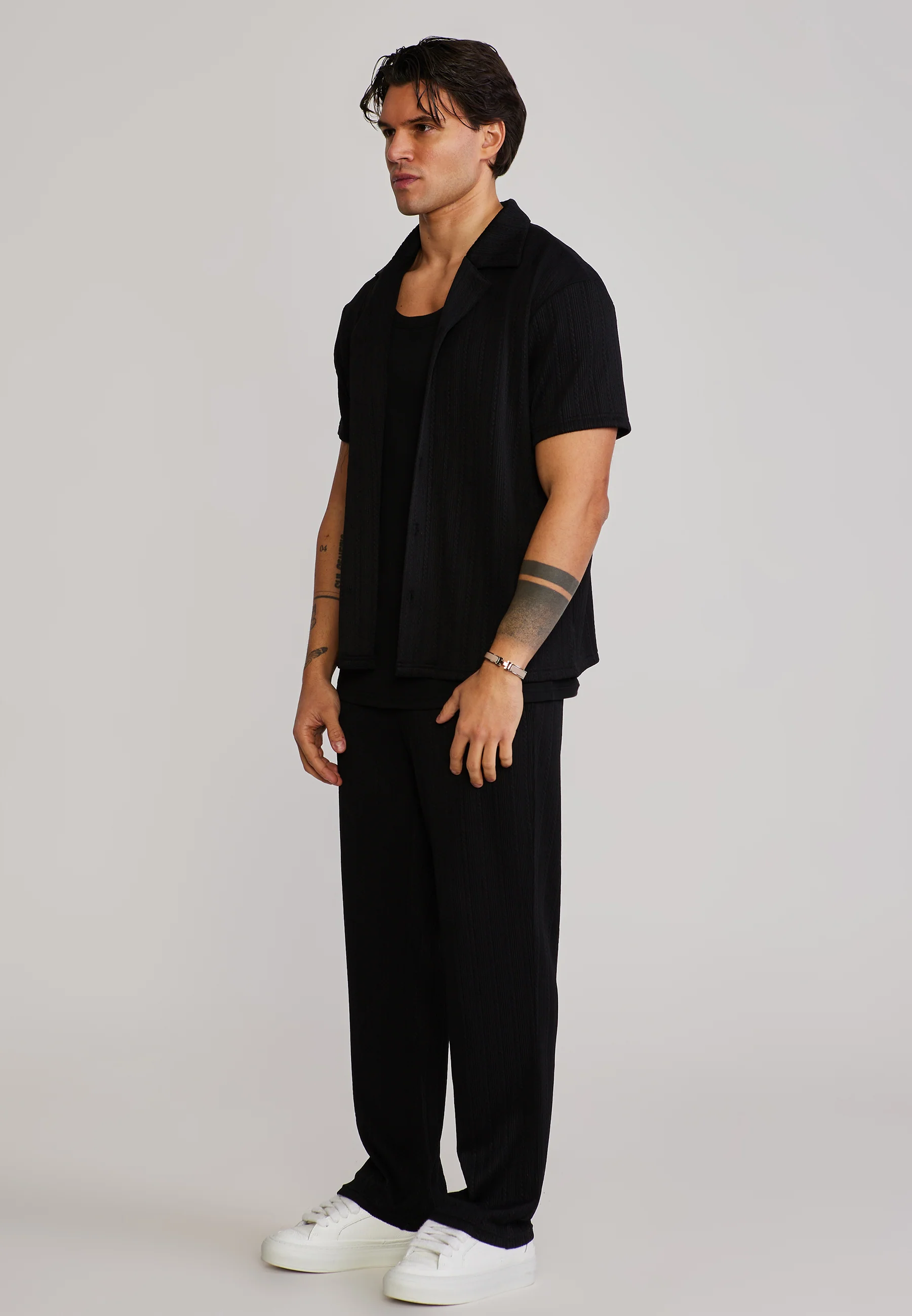 Black Textured Shirt - Image 4