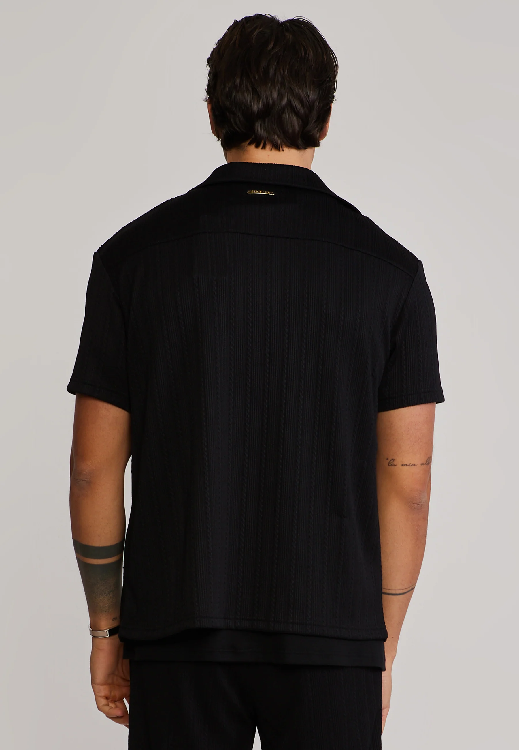 Black Textured Shirt - Image 5