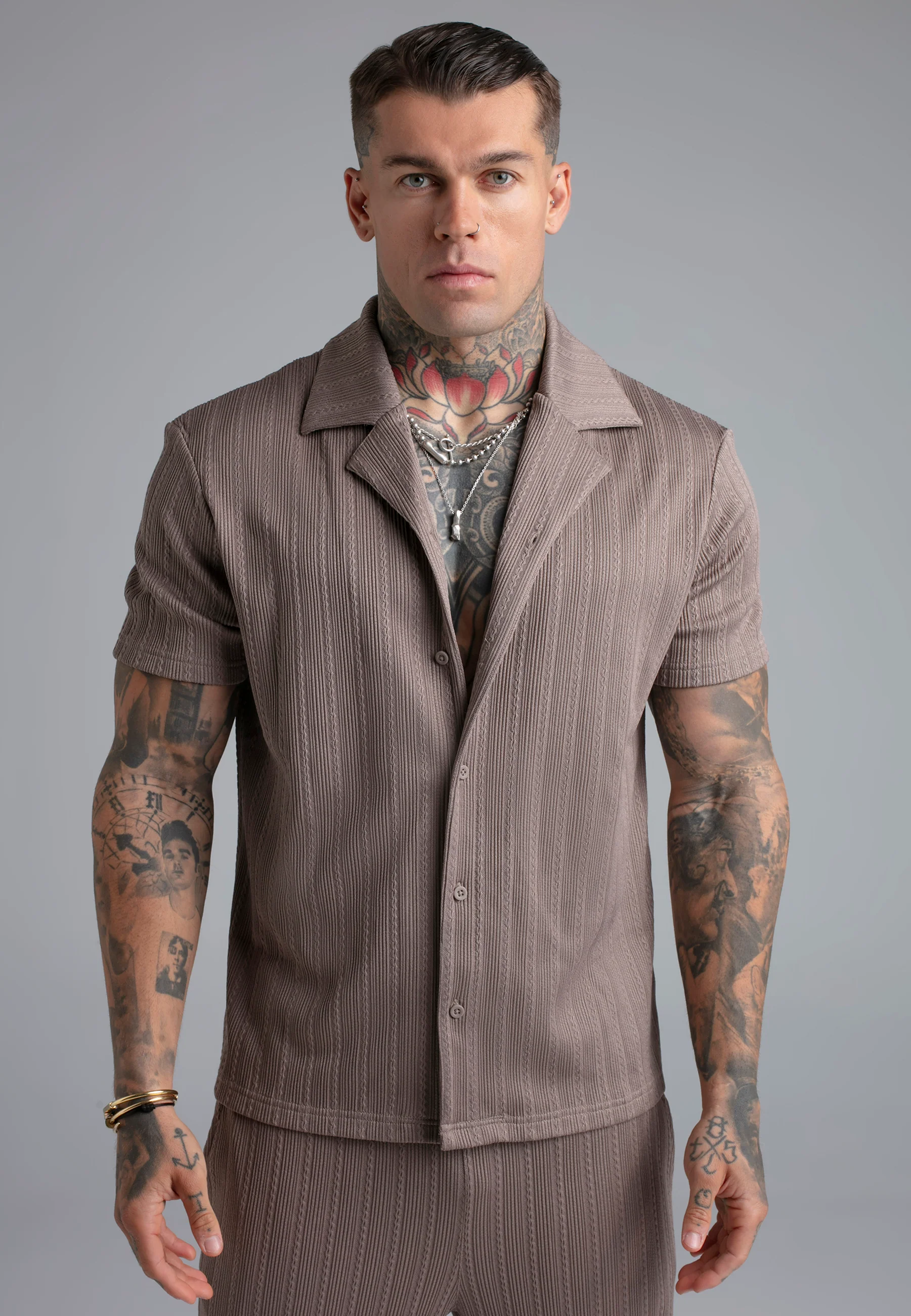 Brown Textured Shirt - Image 3