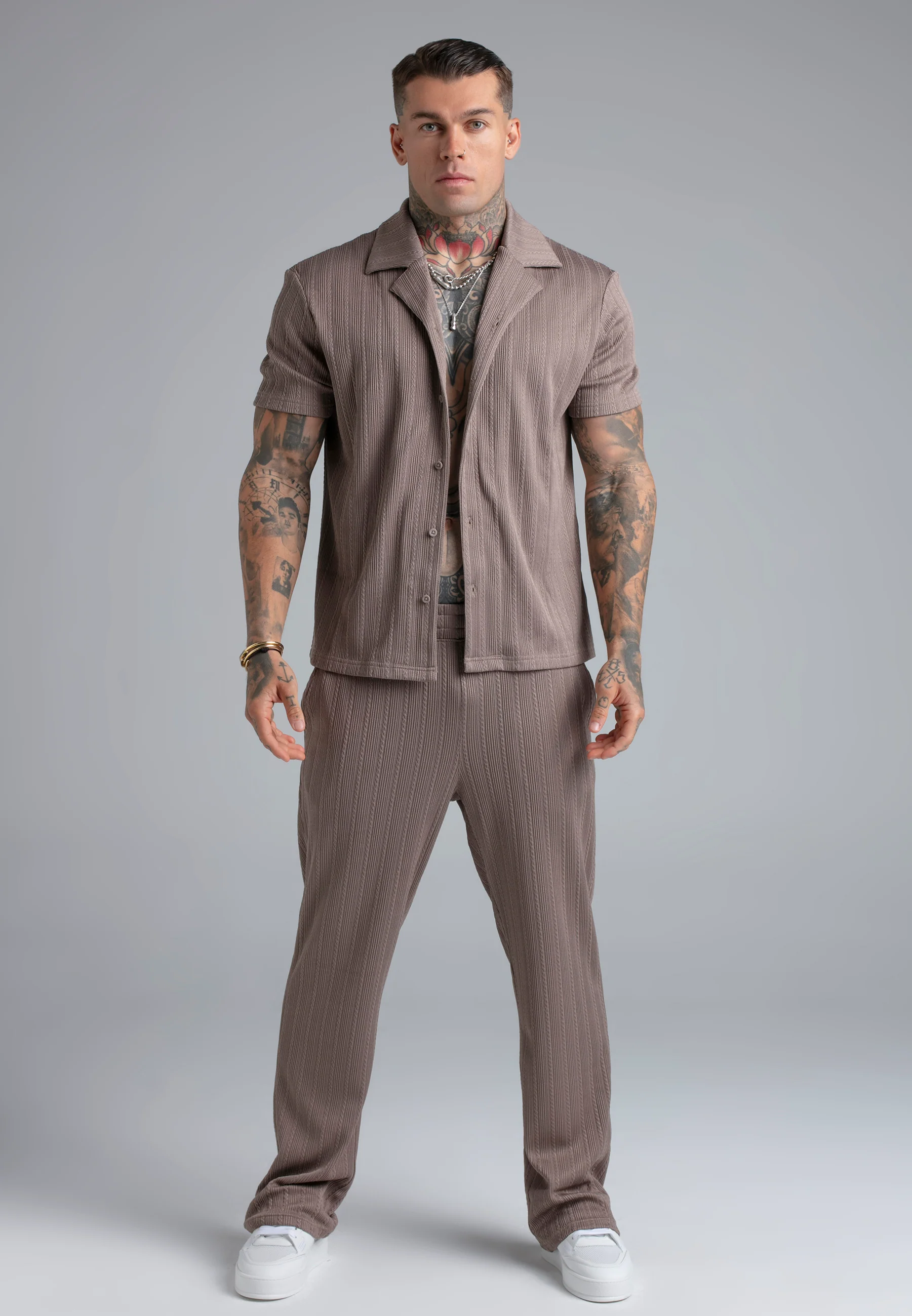 Brown Textured Shirt - Image 4