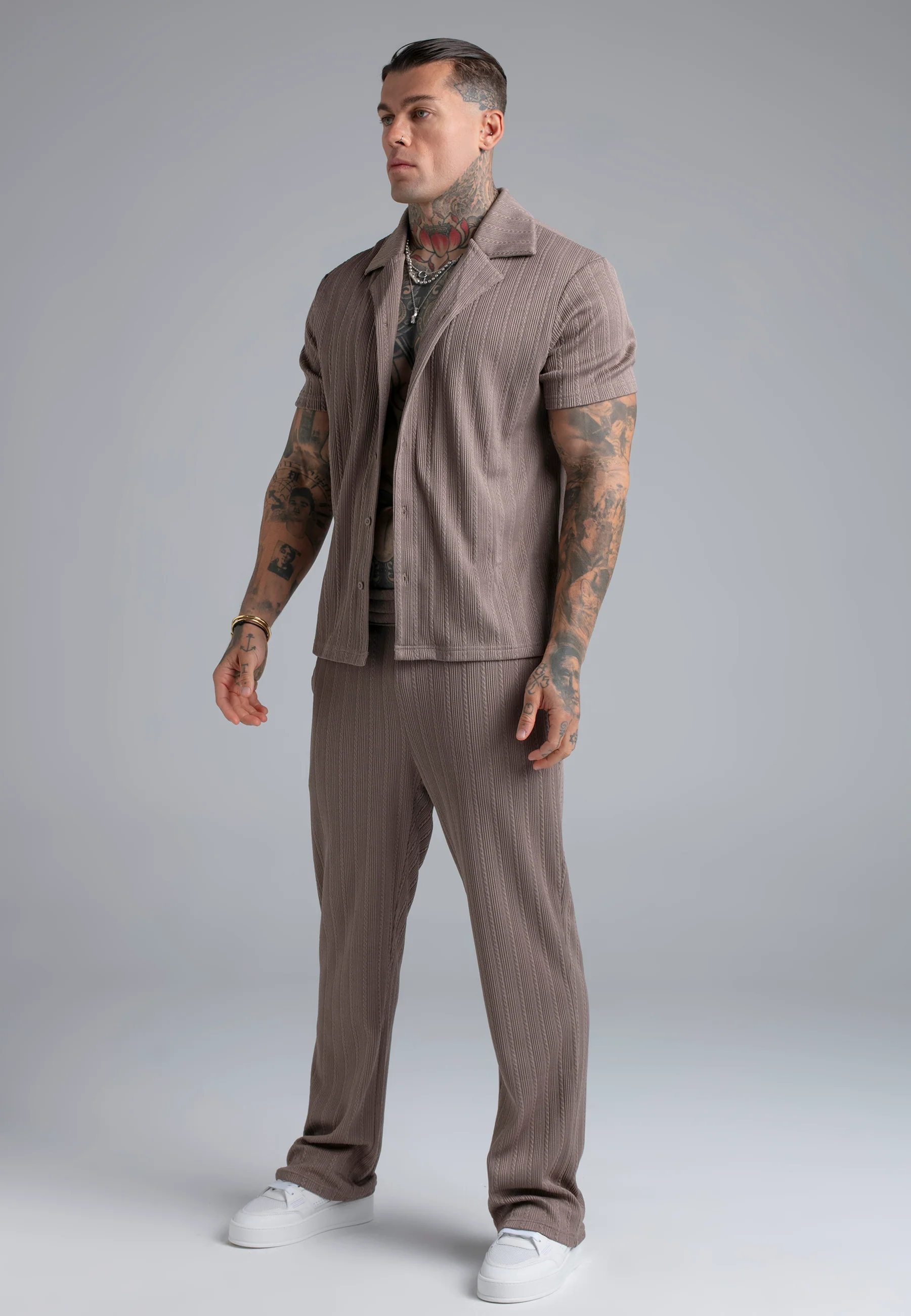 Brown Textured Shirt - Image 5