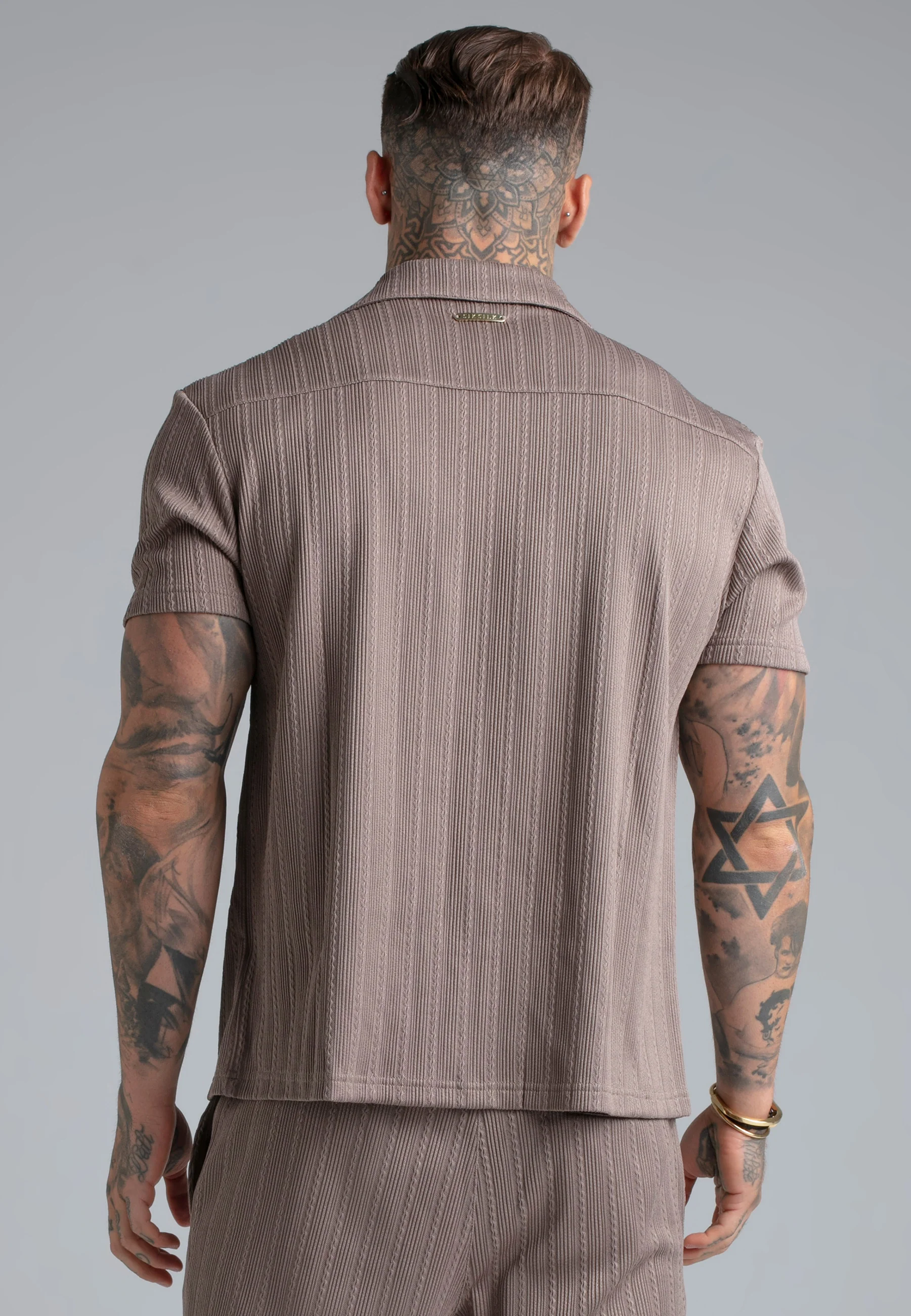 Brown Textured Shirt - Image 6