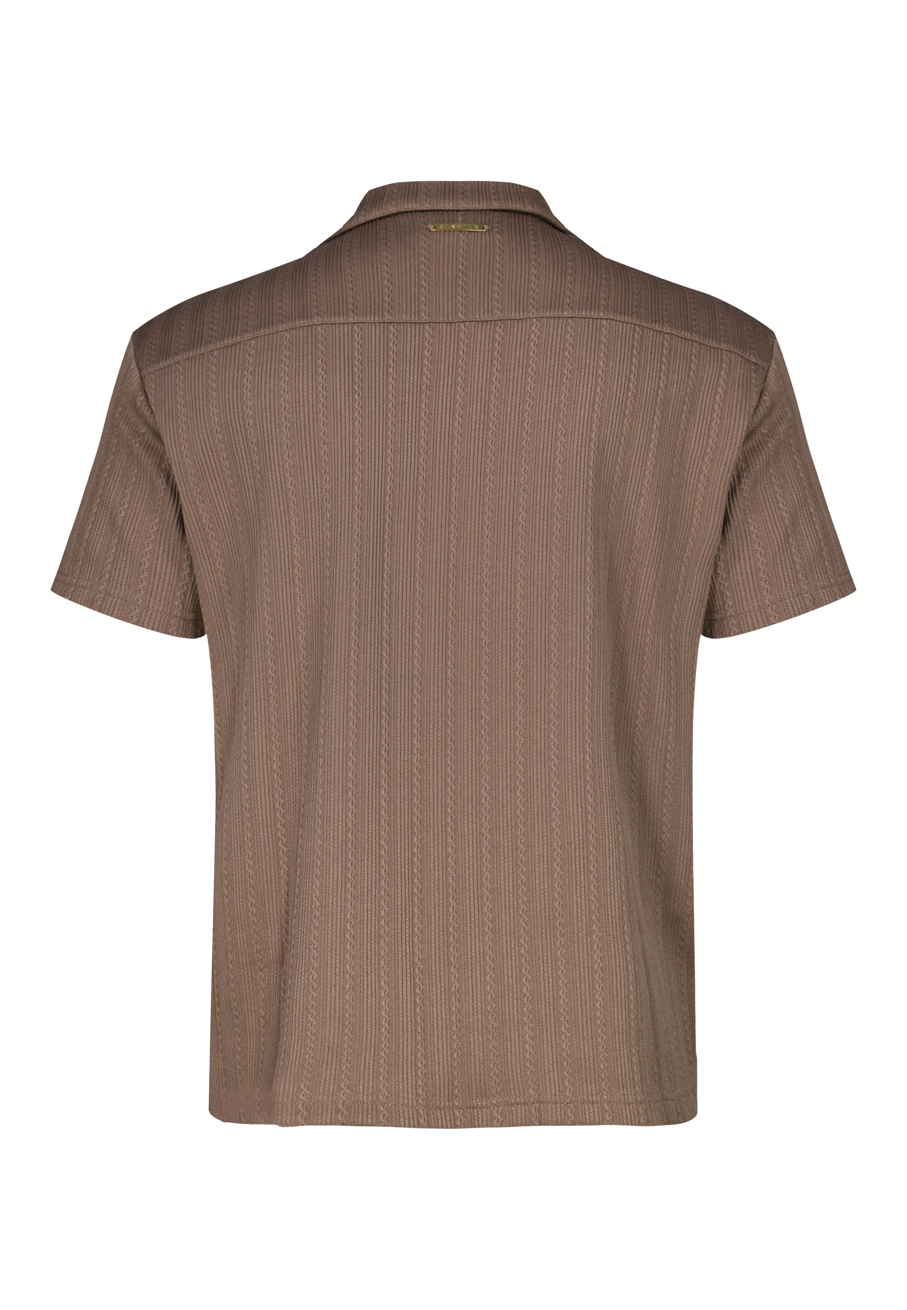 Brown Textured Shirt - Image 8