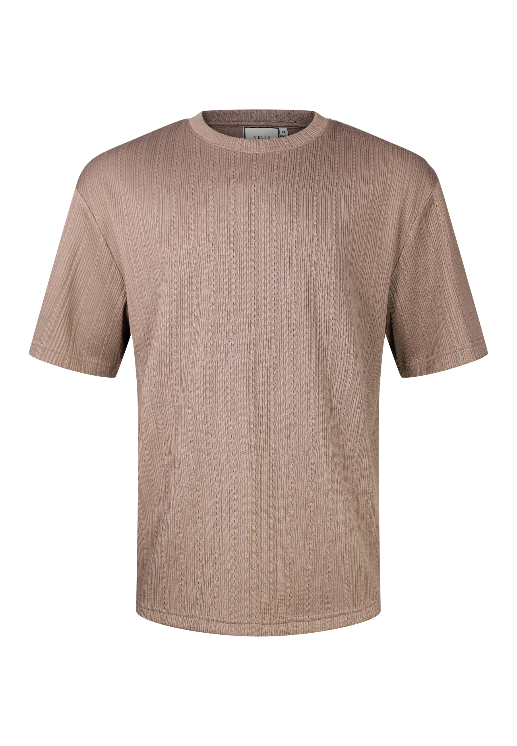 Brown Textured T-Shirt - Image 6