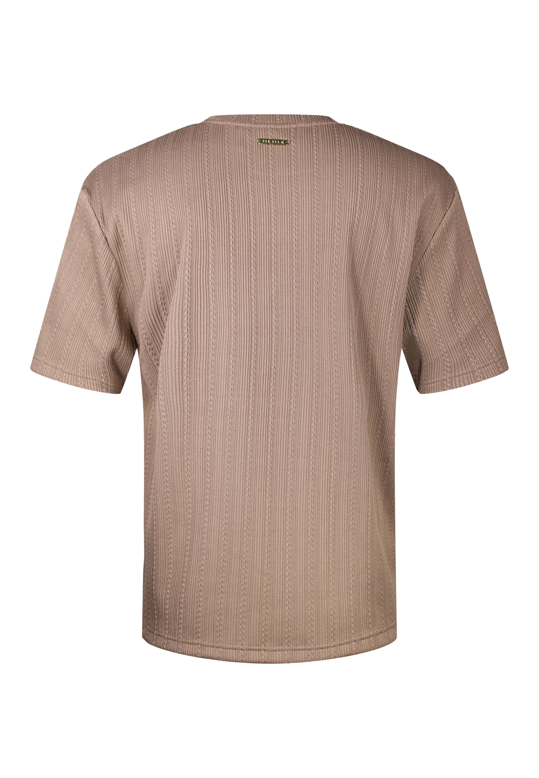 Brown Textured T-Shirt - Image 7