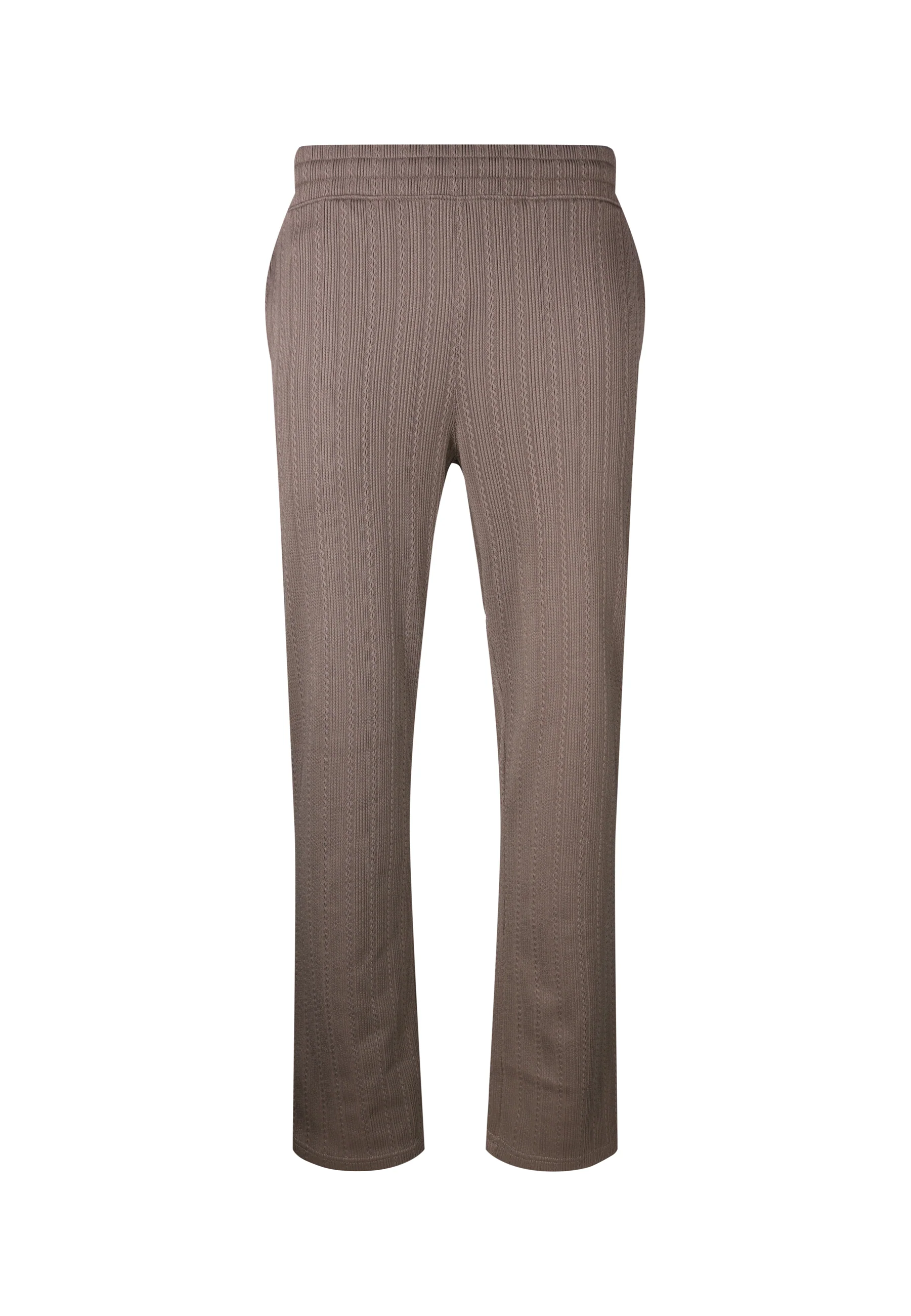 Brown Textured Track Pants - Image 6