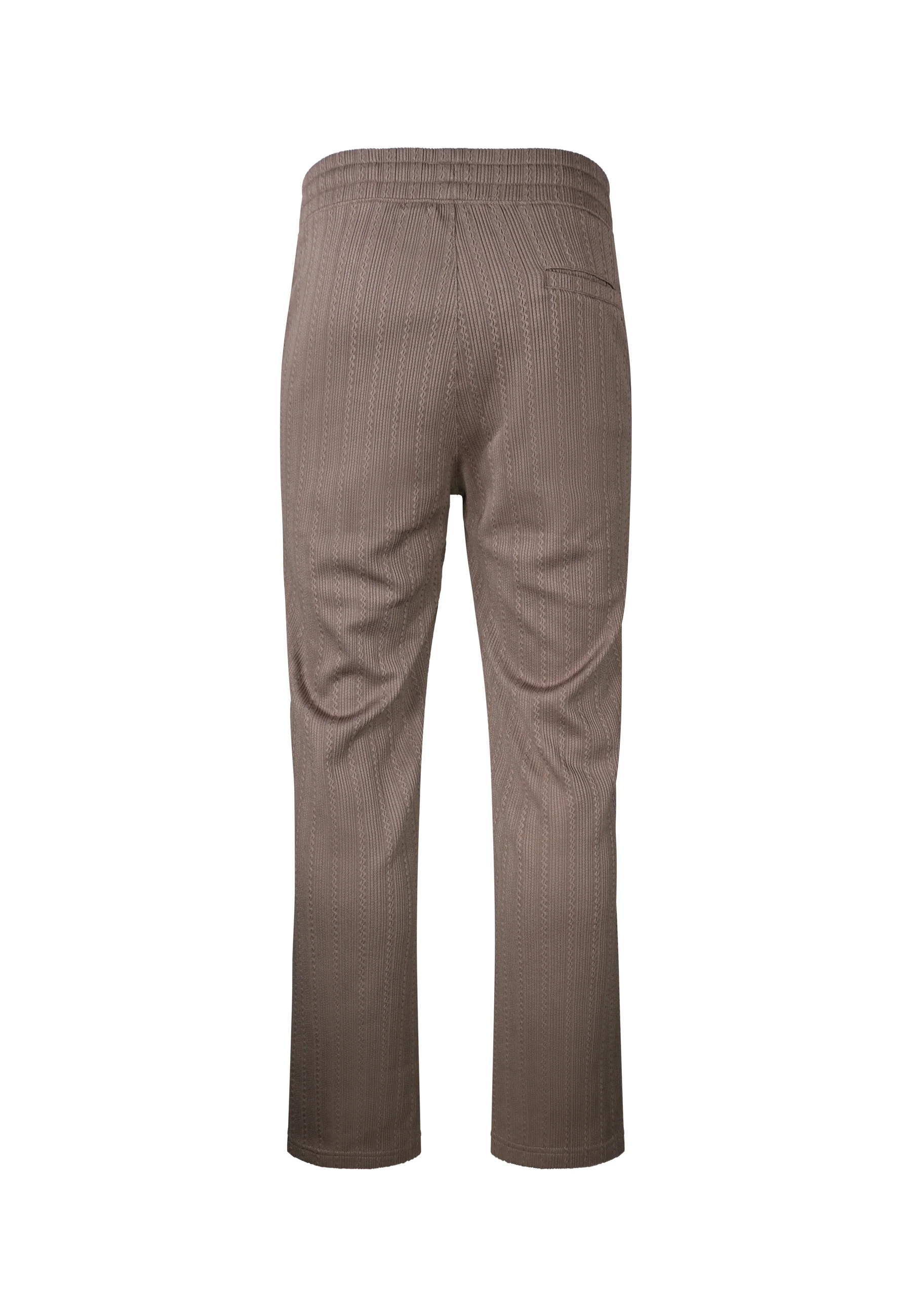 Brown Textured Track Pants - Image 7