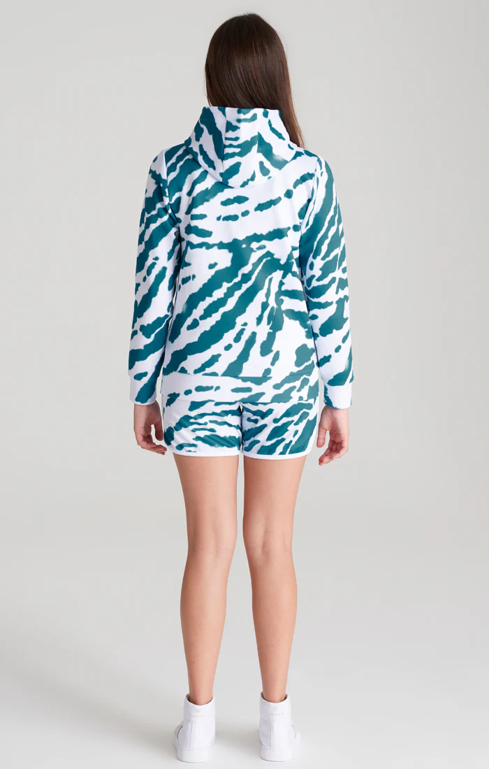 Girls White Tie Dye Hoodie - Image 6