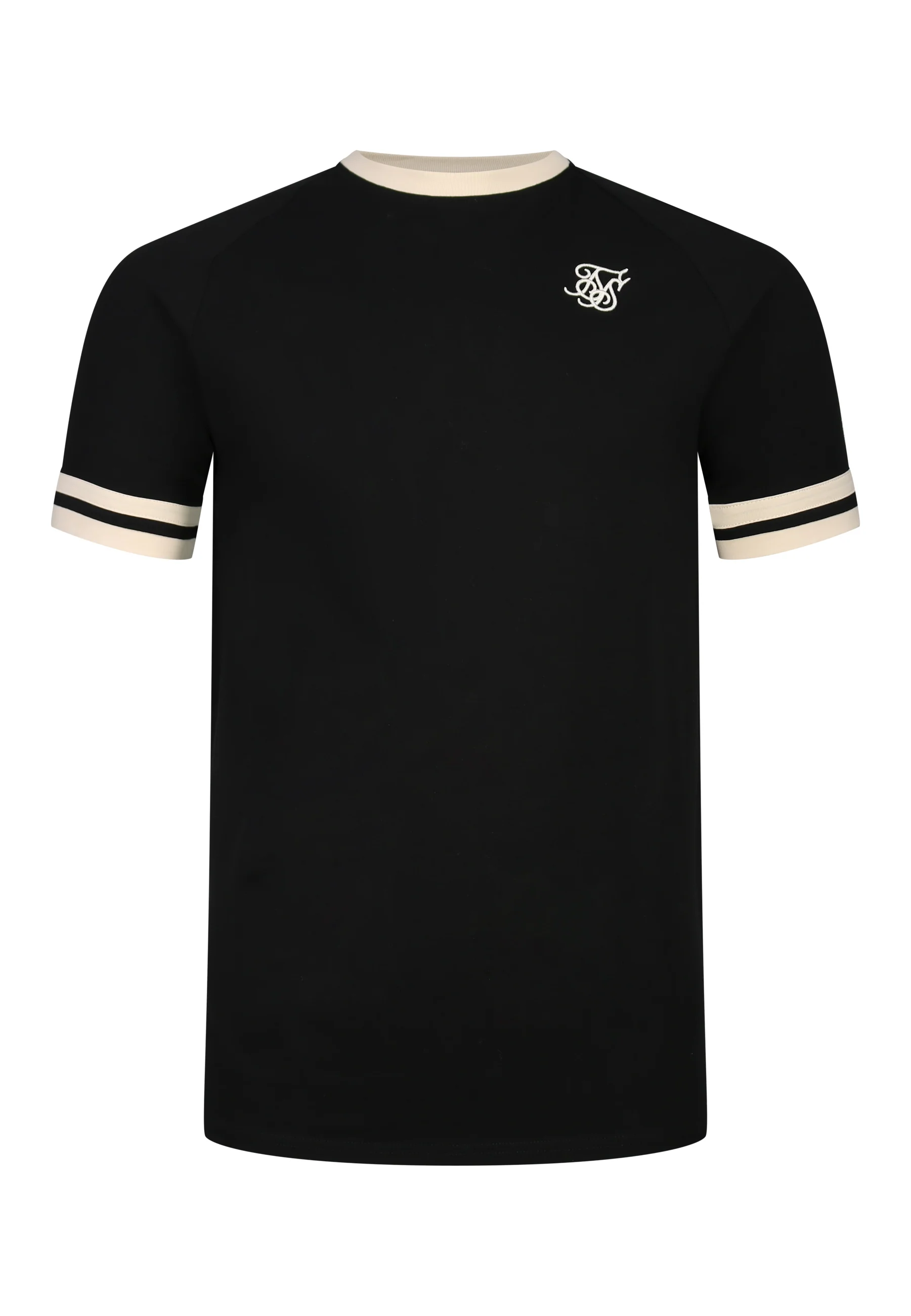 Black and Ecru Tournament T-Shirt - Image 6