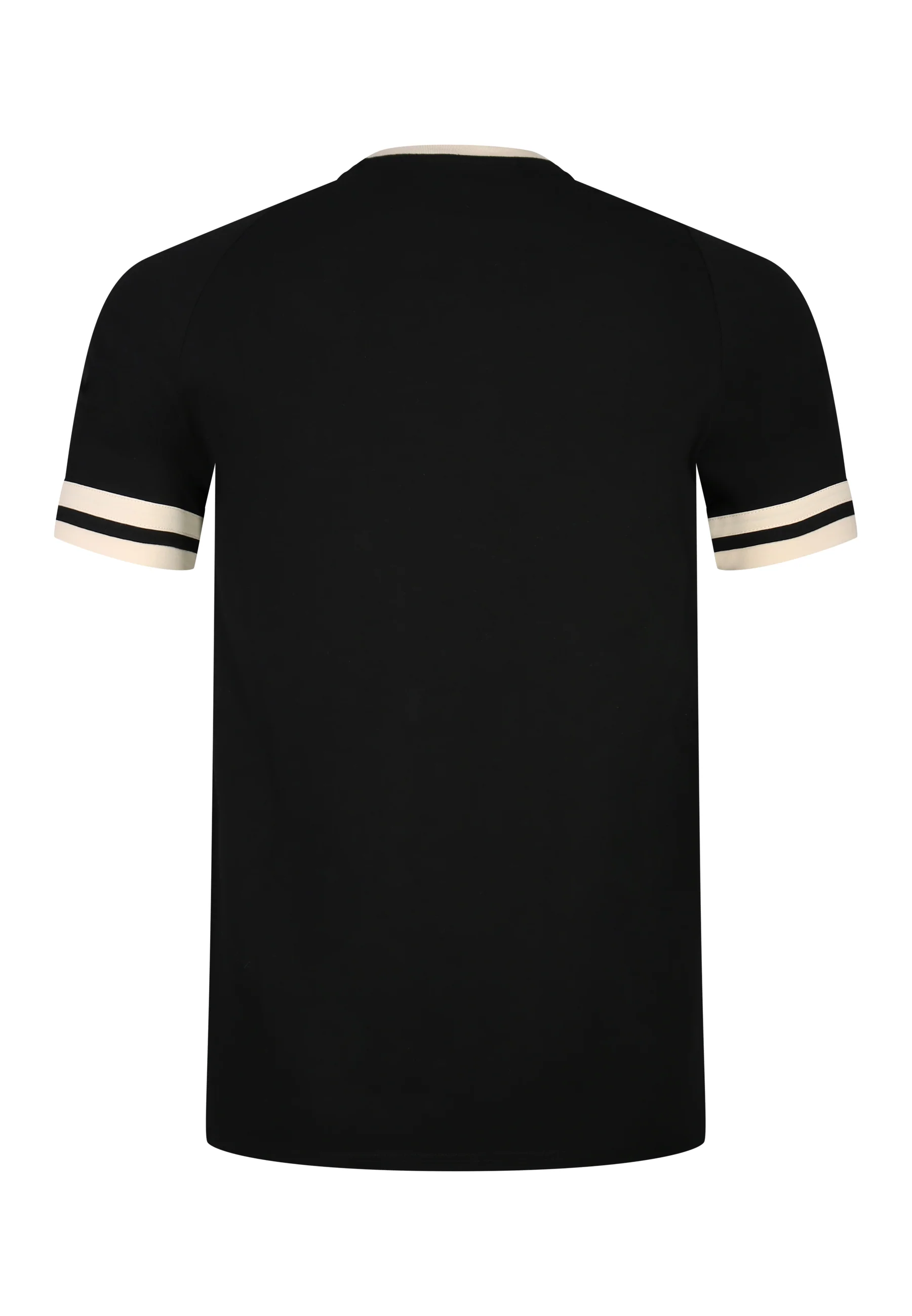 Black and Ecru Tournament T-Shirt - Image 7
