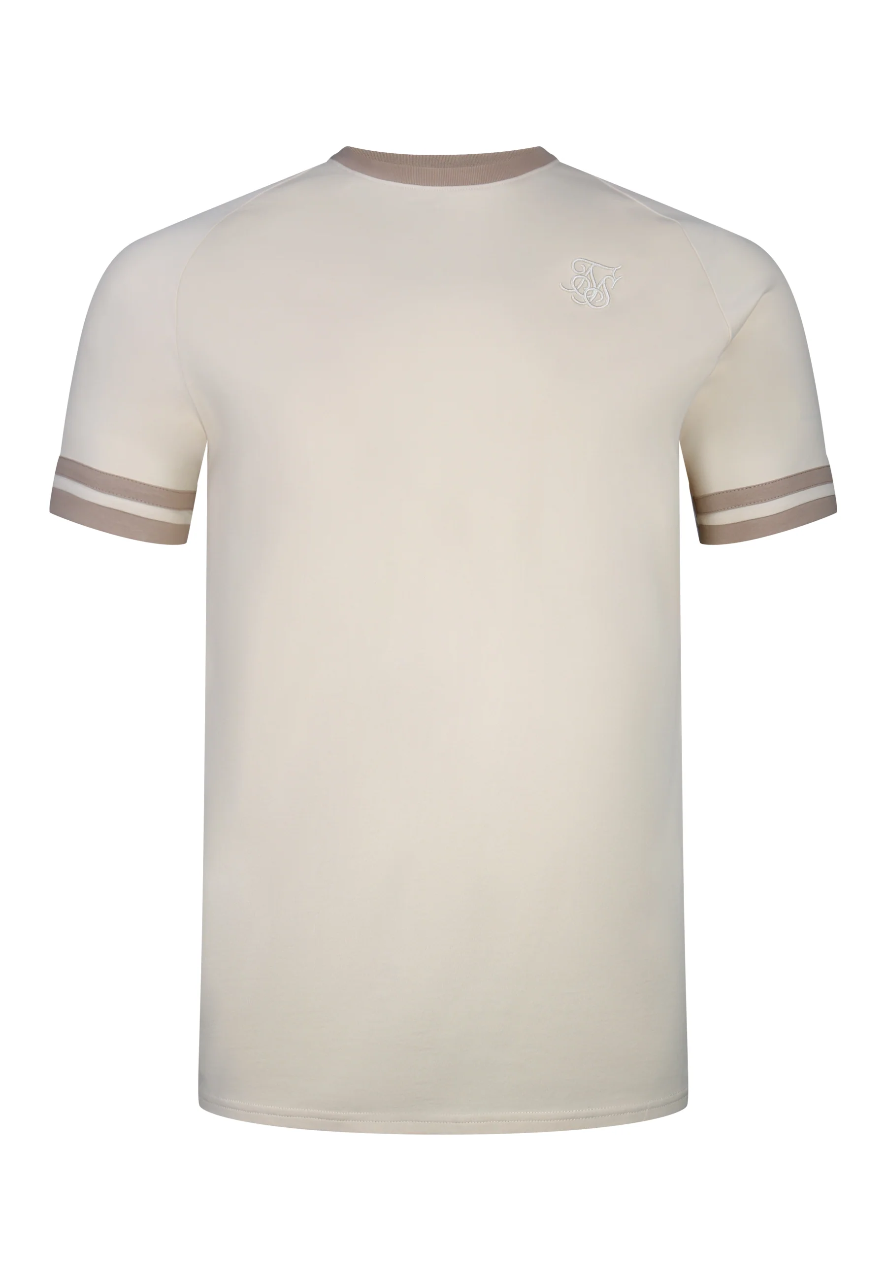 Ecru and Brown Tournament T-Shirt - Image 6