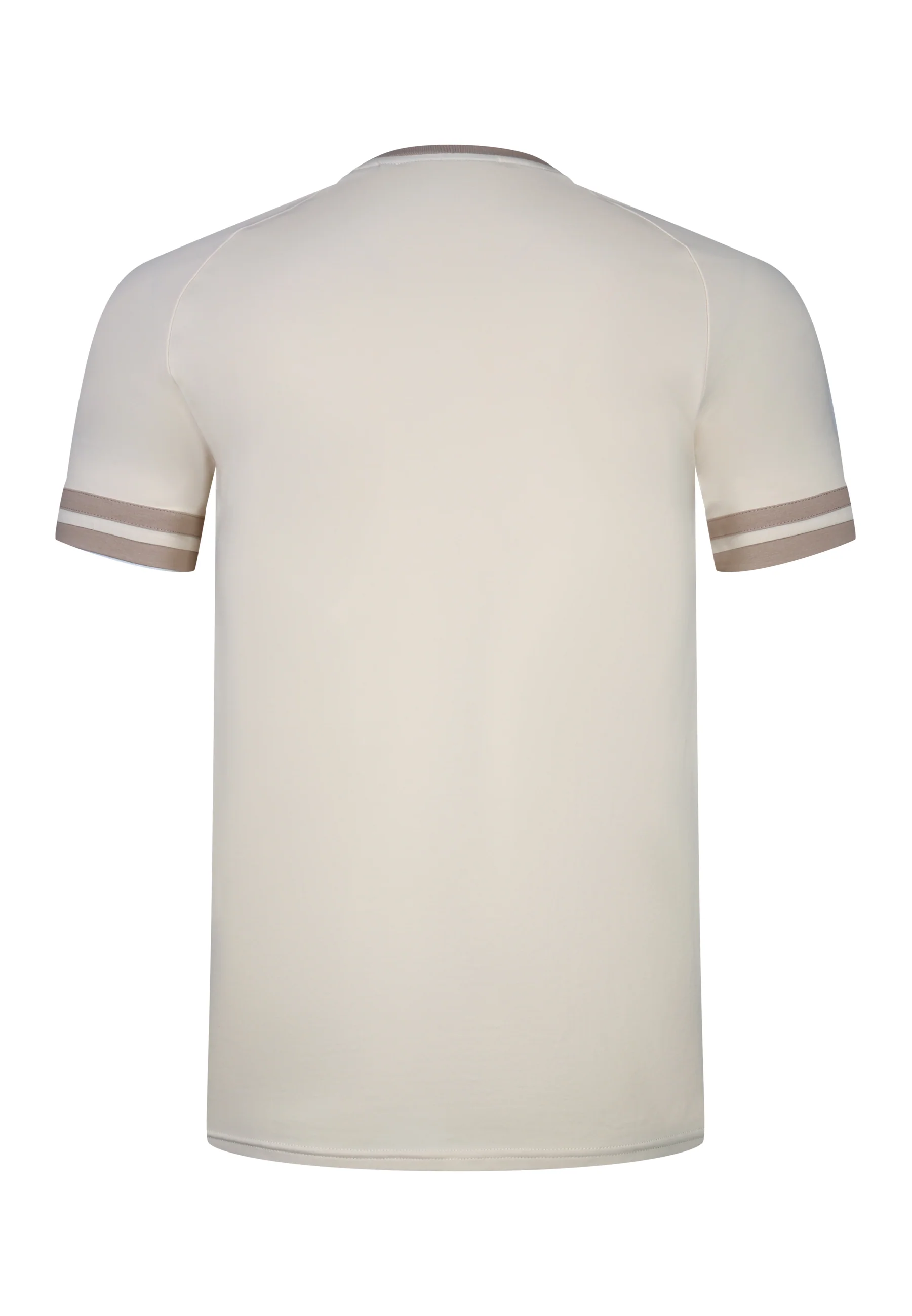 Ecru and Brown Tournament T-Shirt - Image 7