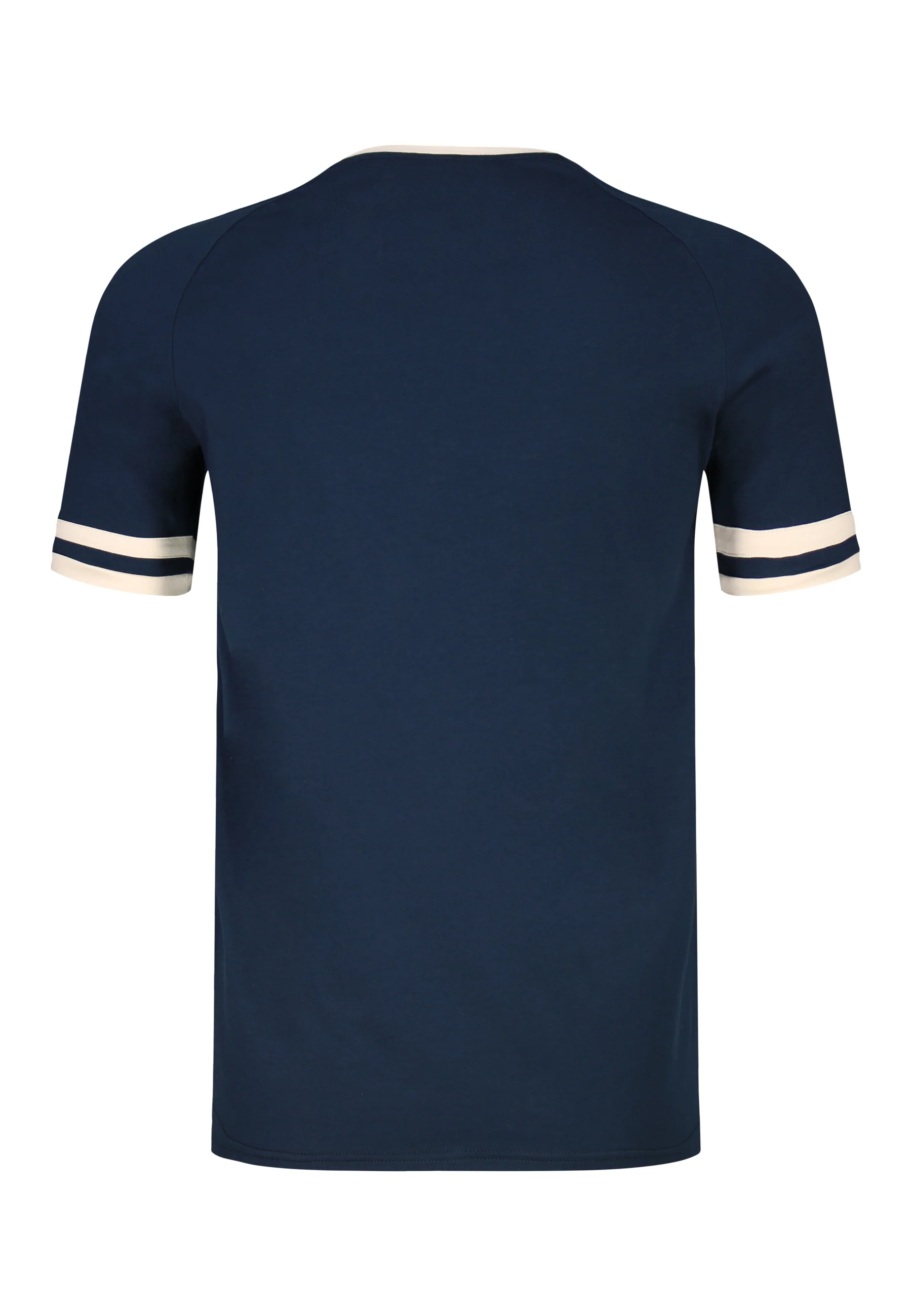 Navy and Ecru Tournament T-Shirt - Image 7