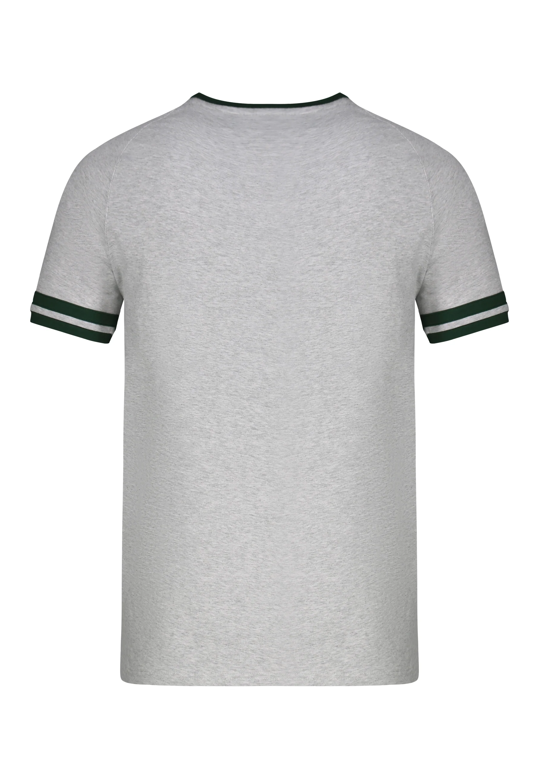 Grey Marl and Green Tournament T-Shirt - Image 7