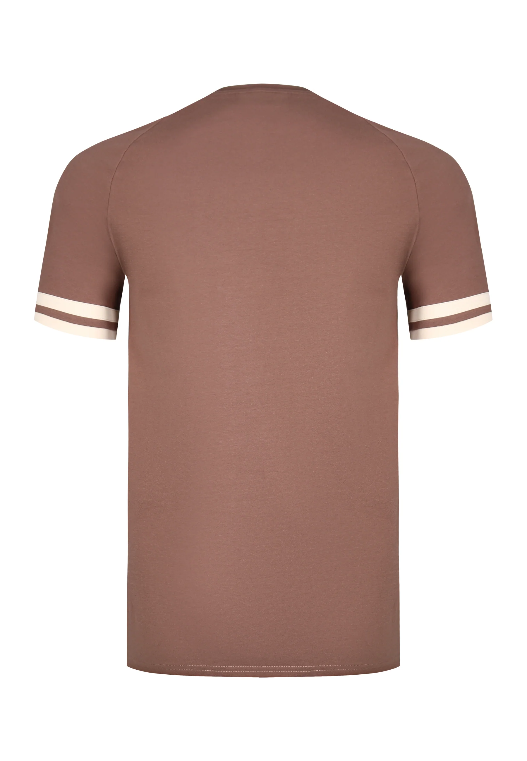 Brown and Ecru Tournament T-Shirt - Image 7