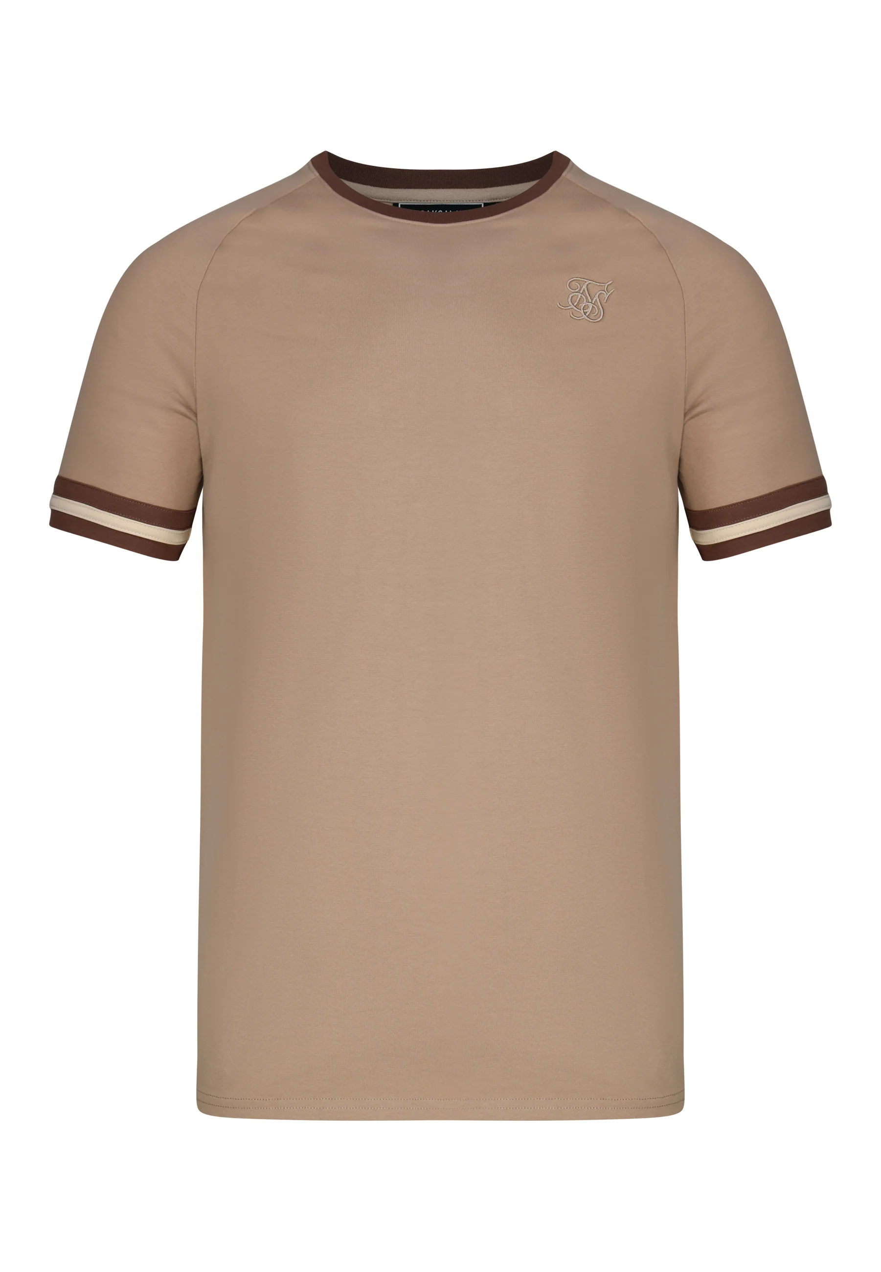 Beige and Ecru Tournament T-Shirt - Image 6