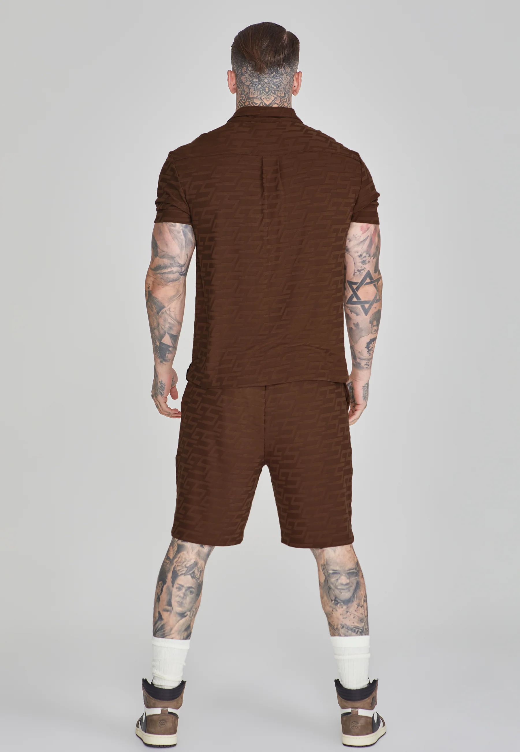Brown Towelling Shirt - Image 5