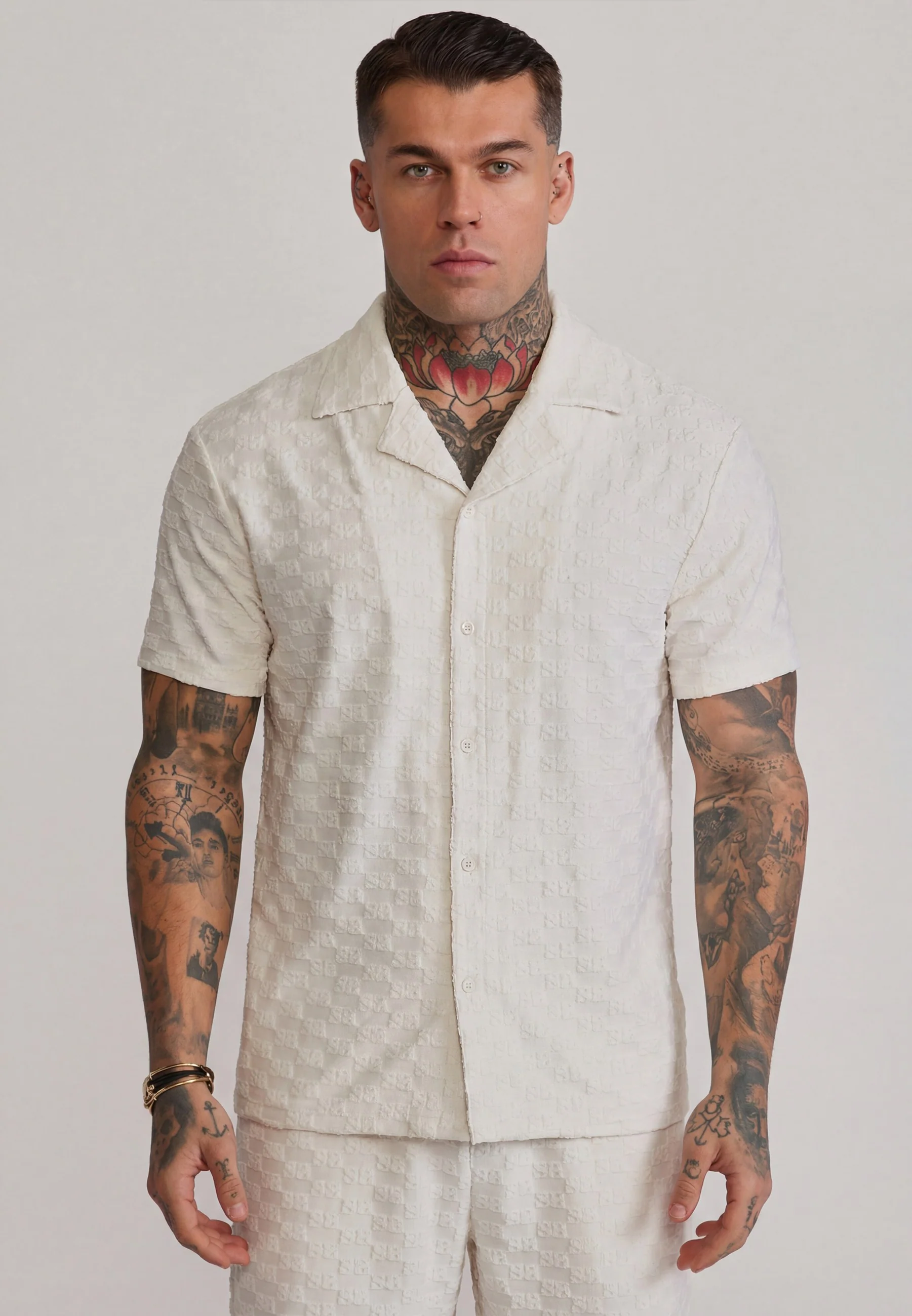 Ecru Towelling Shirt - Image 3