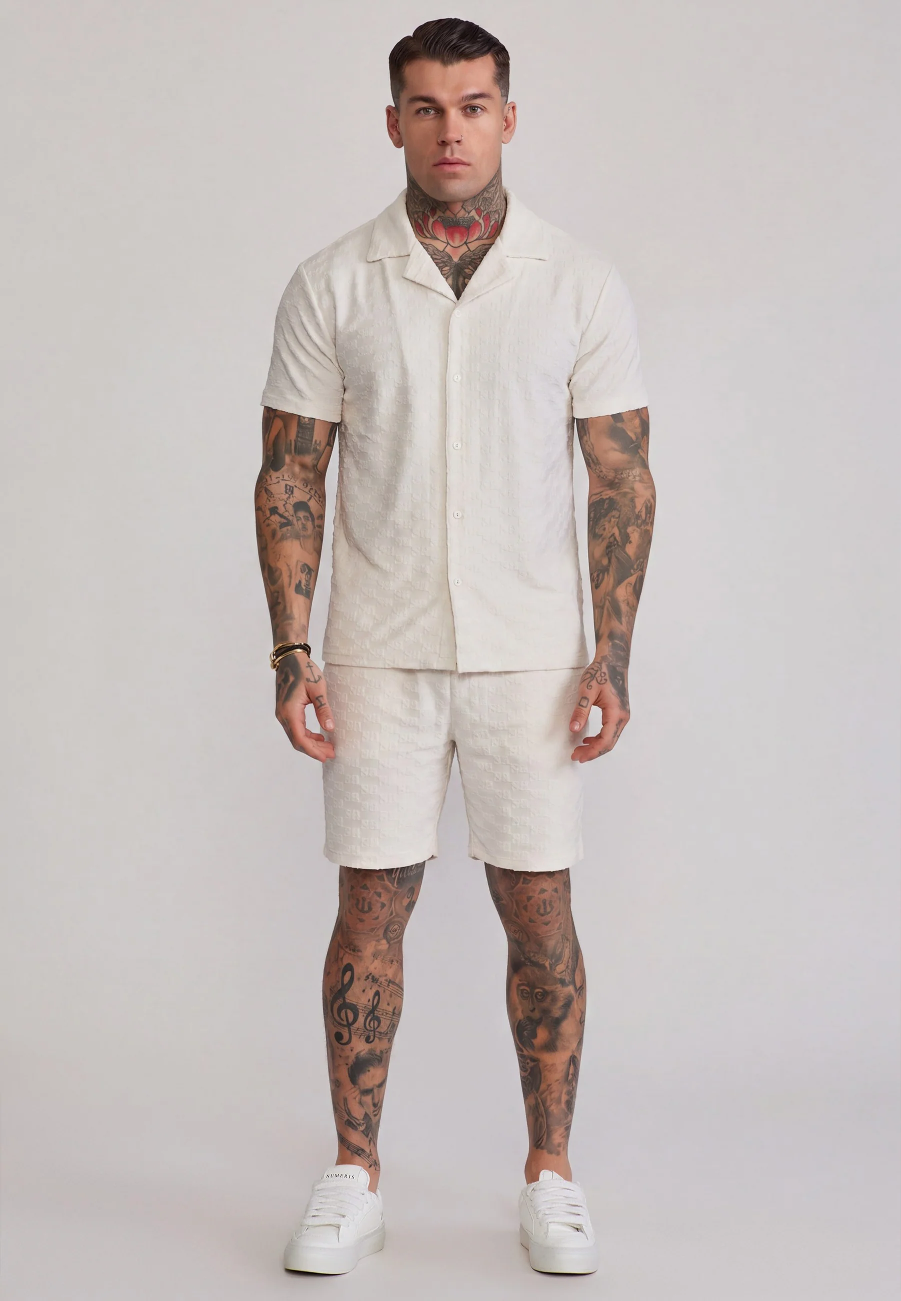 Ecru Towelling Shirt - Image 4