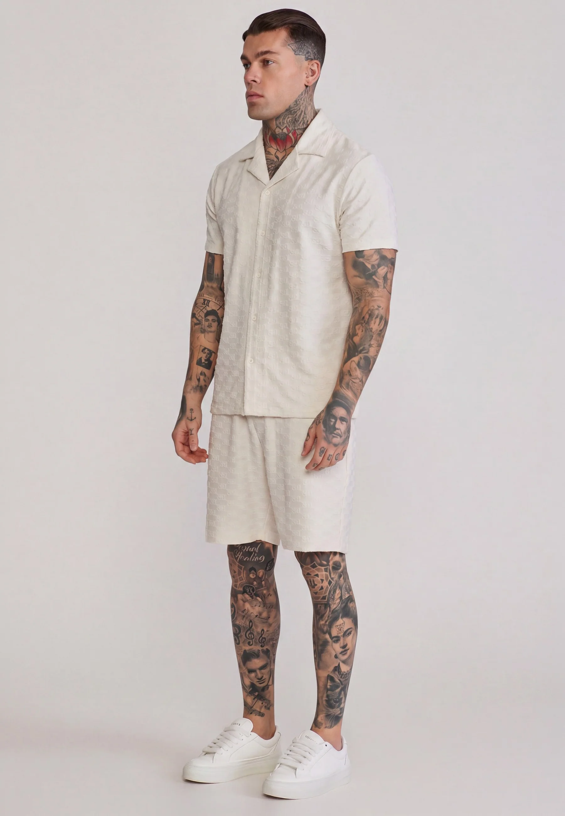 Ecru Towelling Shirt - Image 5