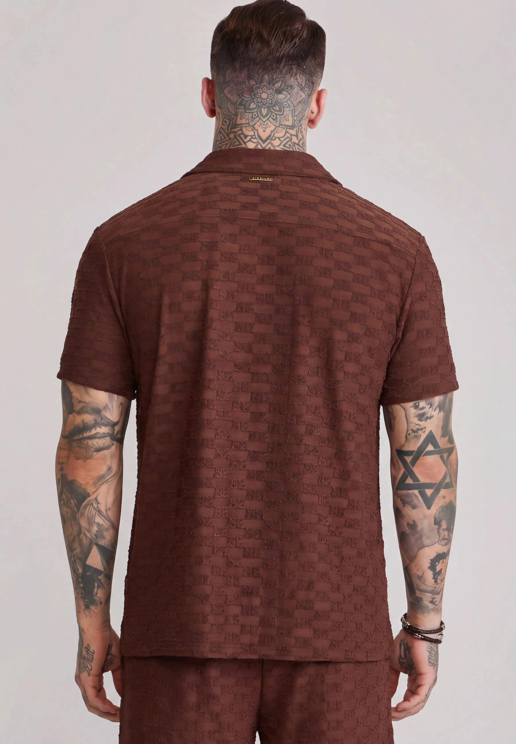 Brown Towelling Shirt - Image 5
