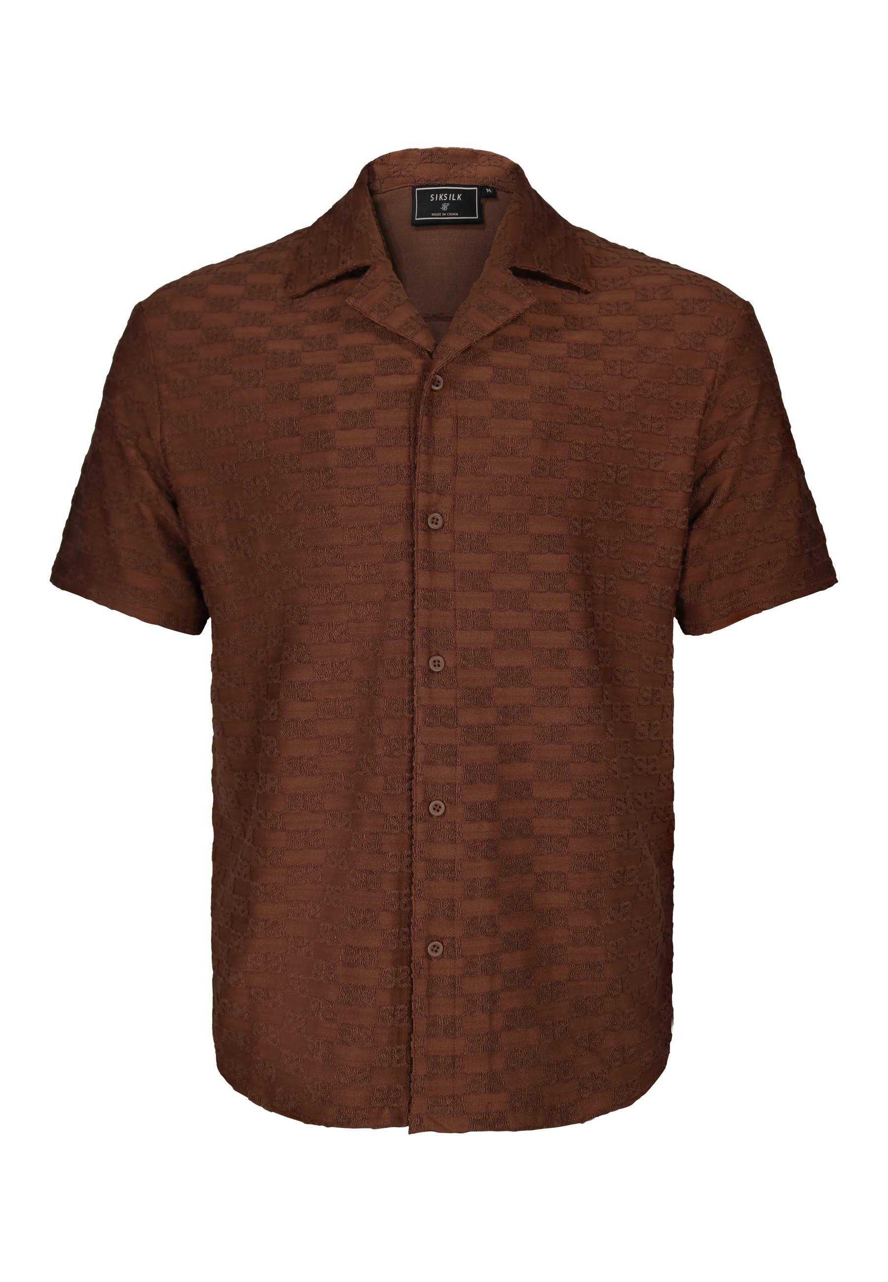 Brown Towelling Shirt - Image 6