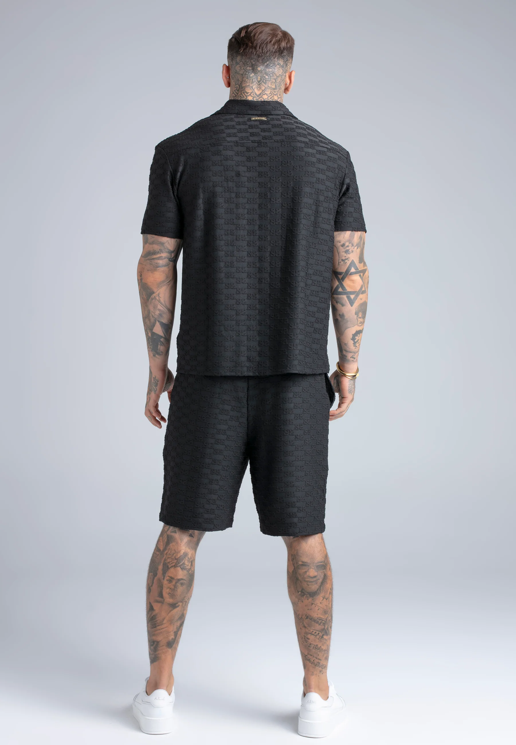 Black Towelling Shirt - Image 6