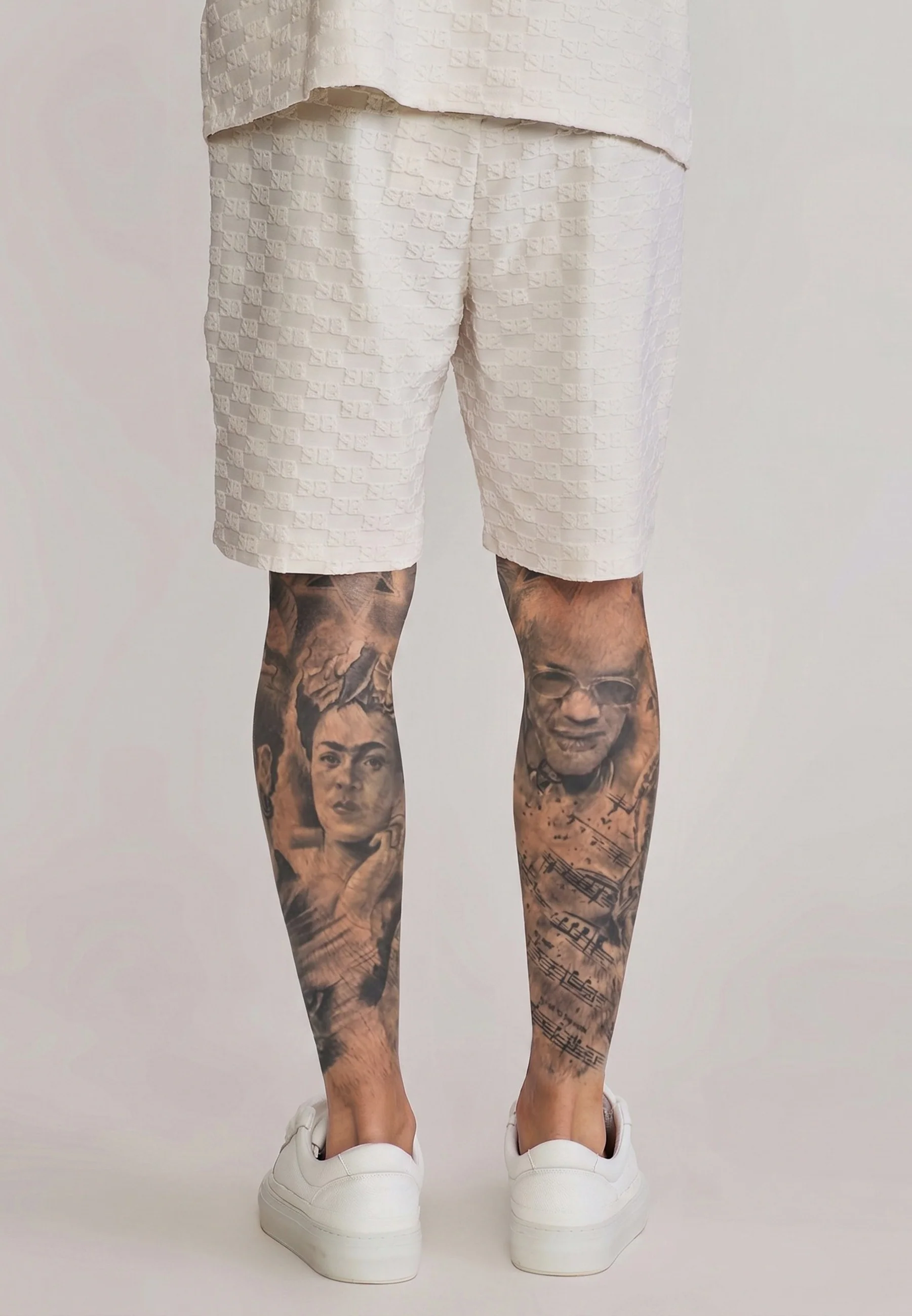 Ecru Towelling Shorts - Image 5