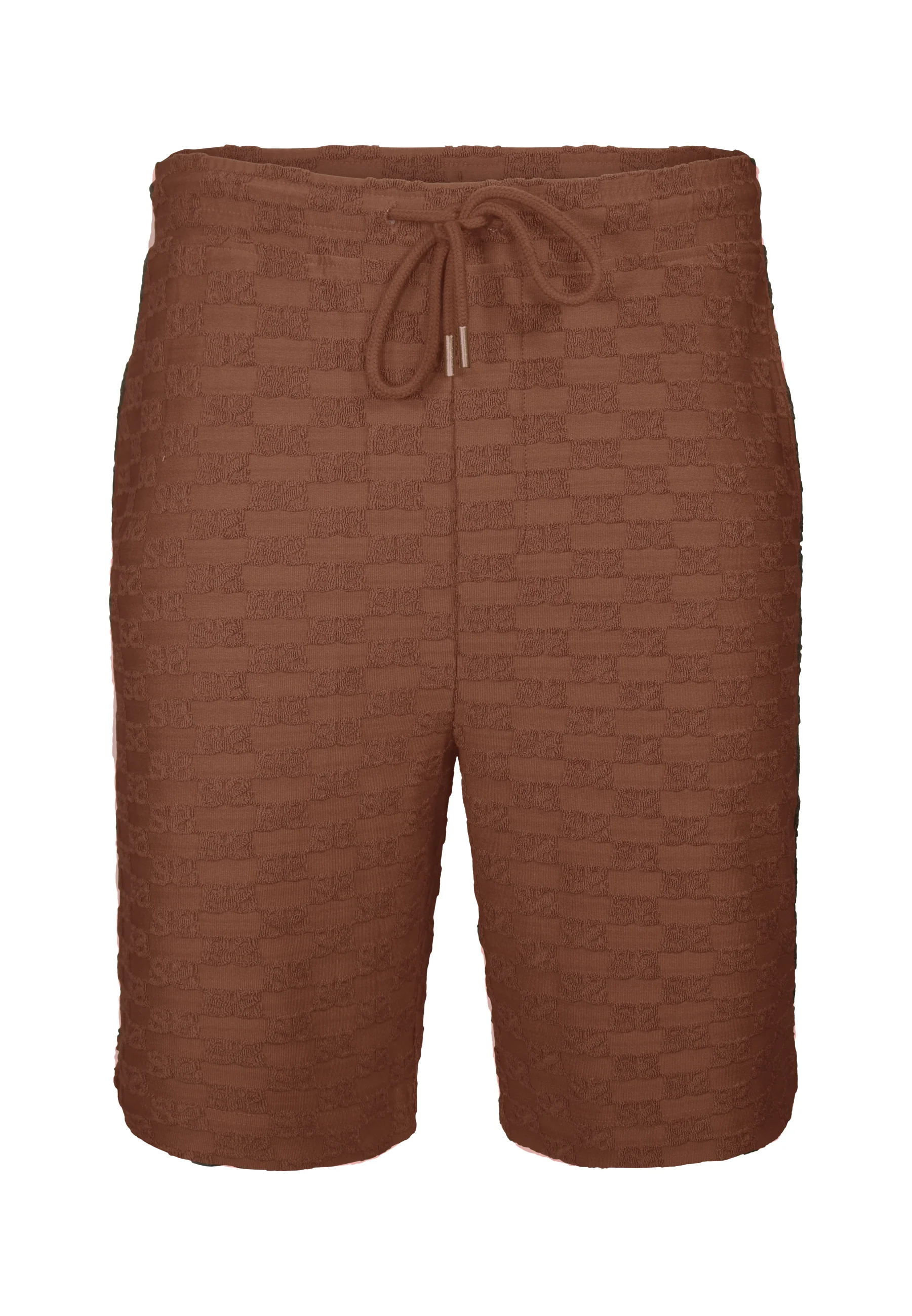 Brown Towelling Shorts - Image 6