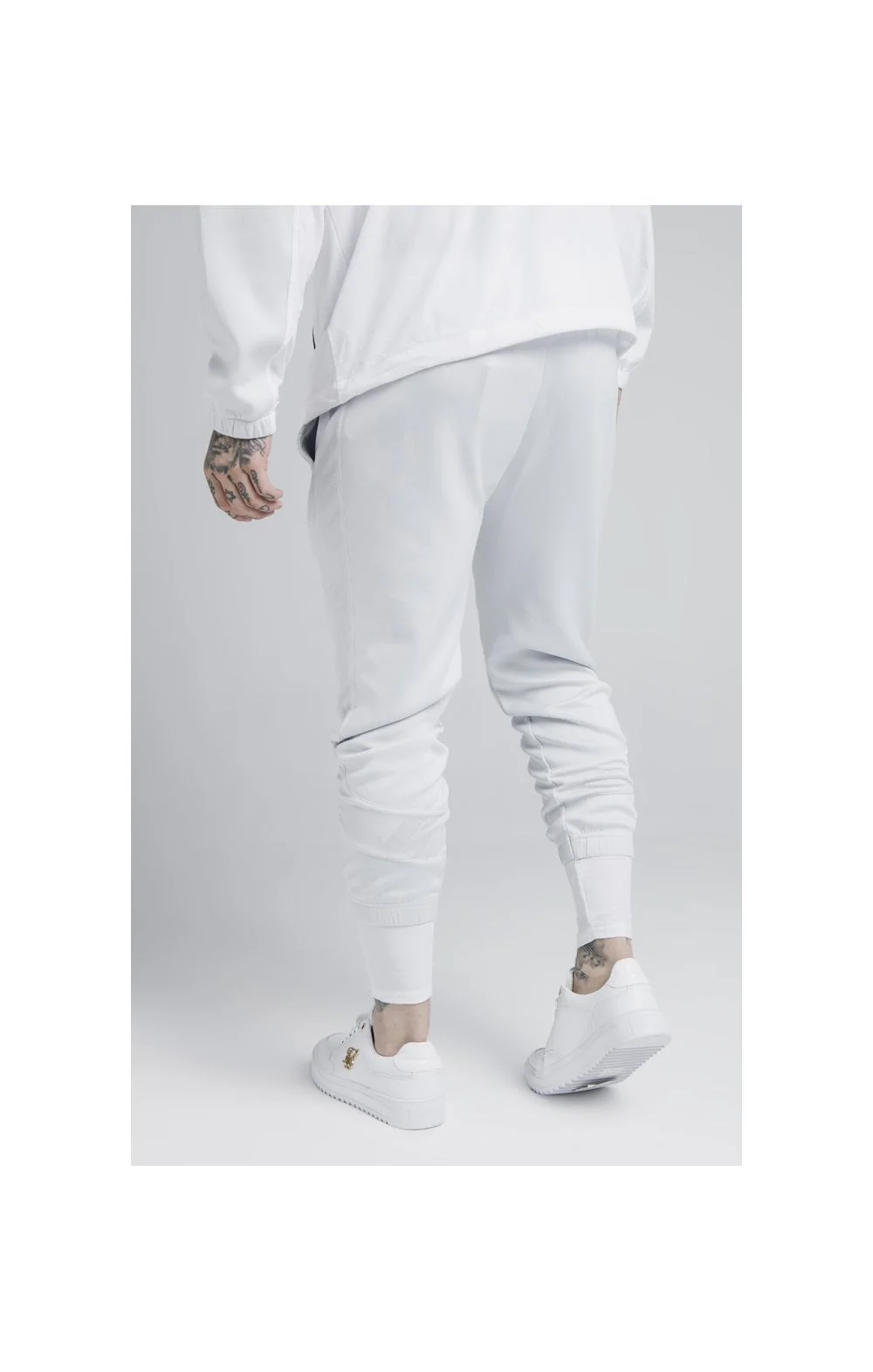 SikSilk Tranquil Dual Cuff Pants - Light Blue & White - Image 2