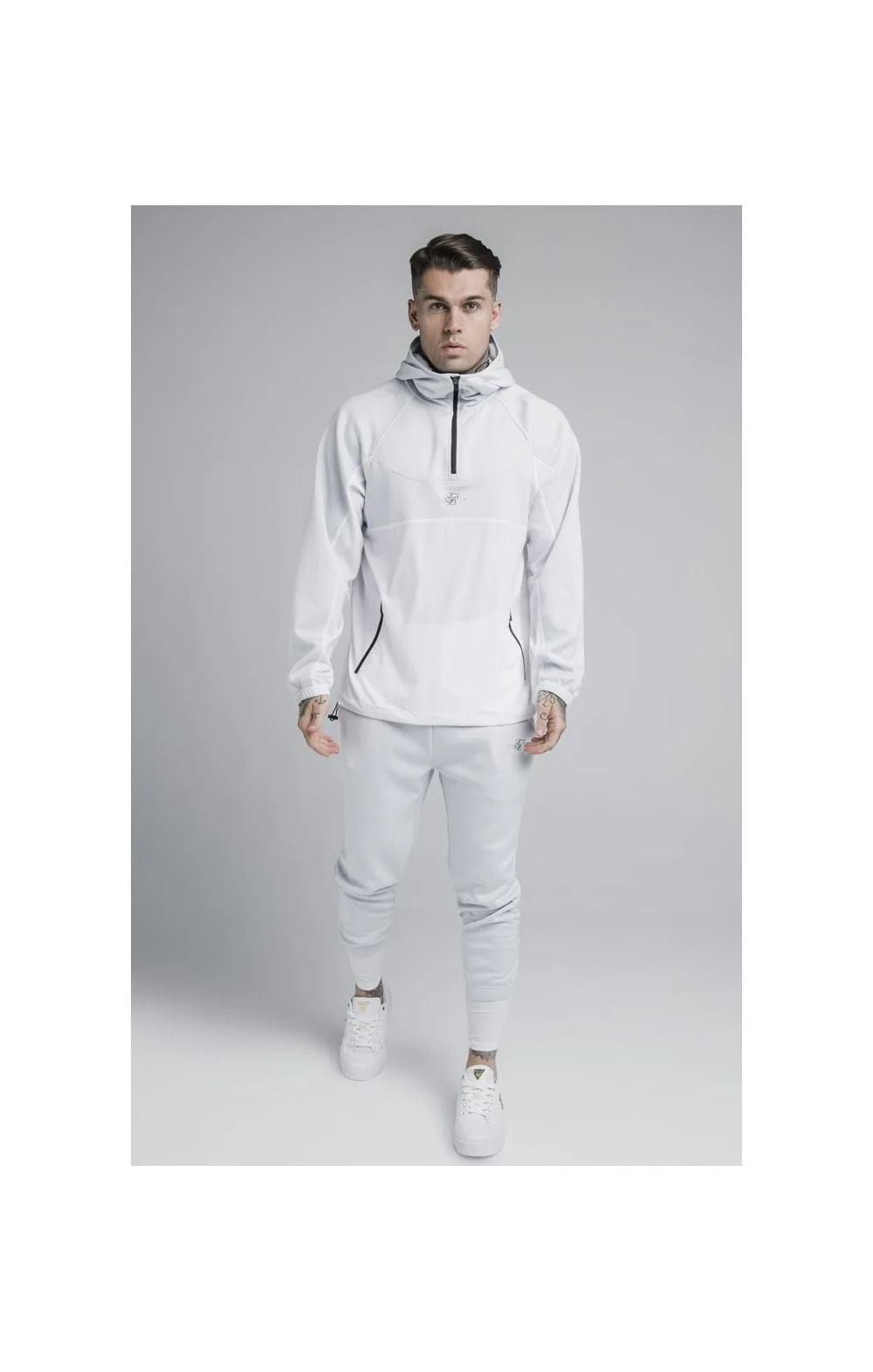 SikSilk Tranquil Dual Cuff Pants - Light Blue & White - Image 5