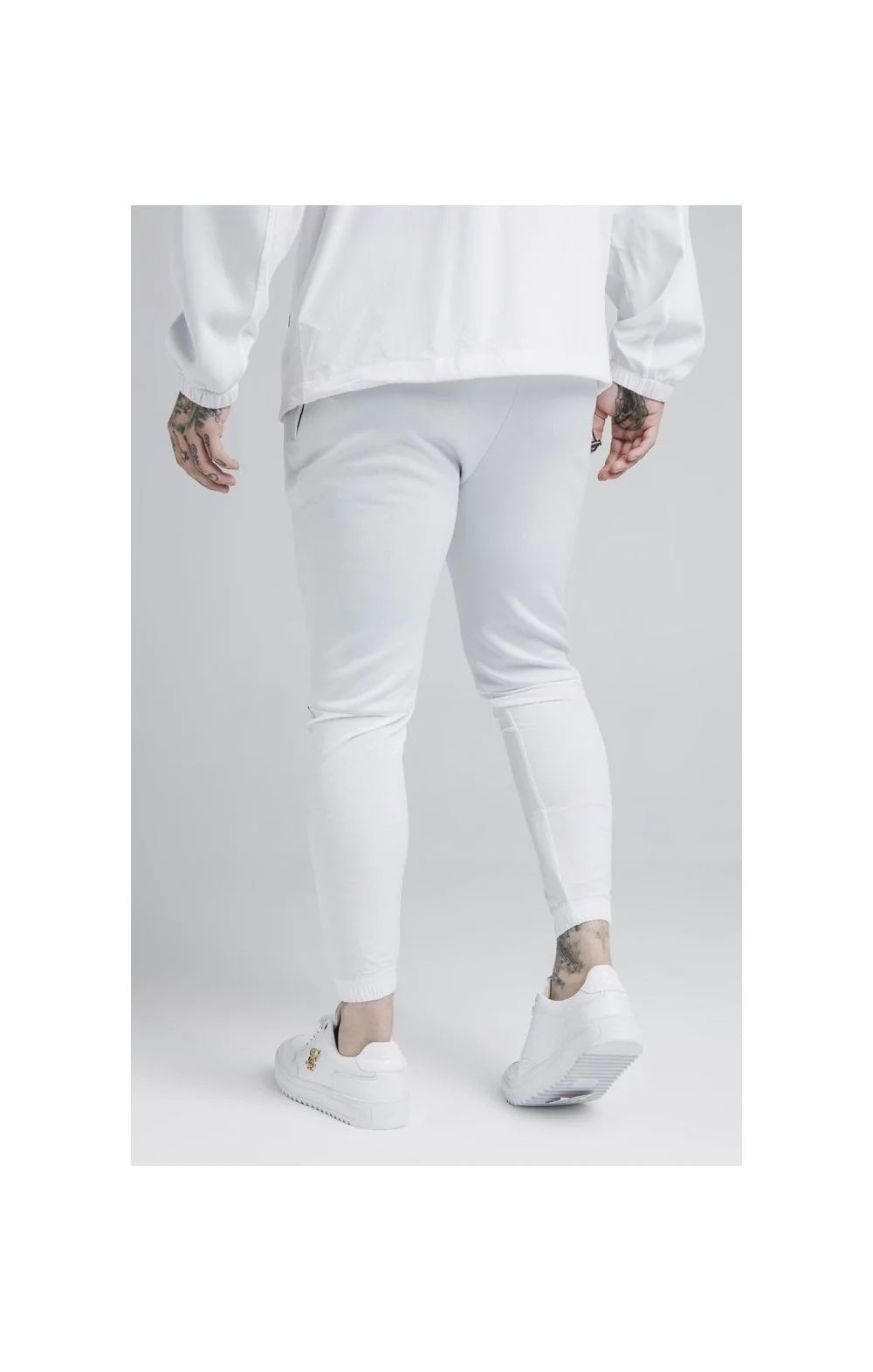 SikSilk Tranquil Training Pants - Light Blue & White - Image 2