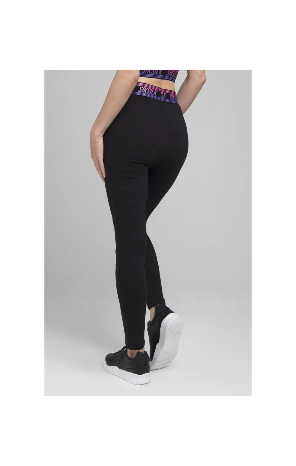 SikSilk Twilight Fade Track Pants - Black - Image 4