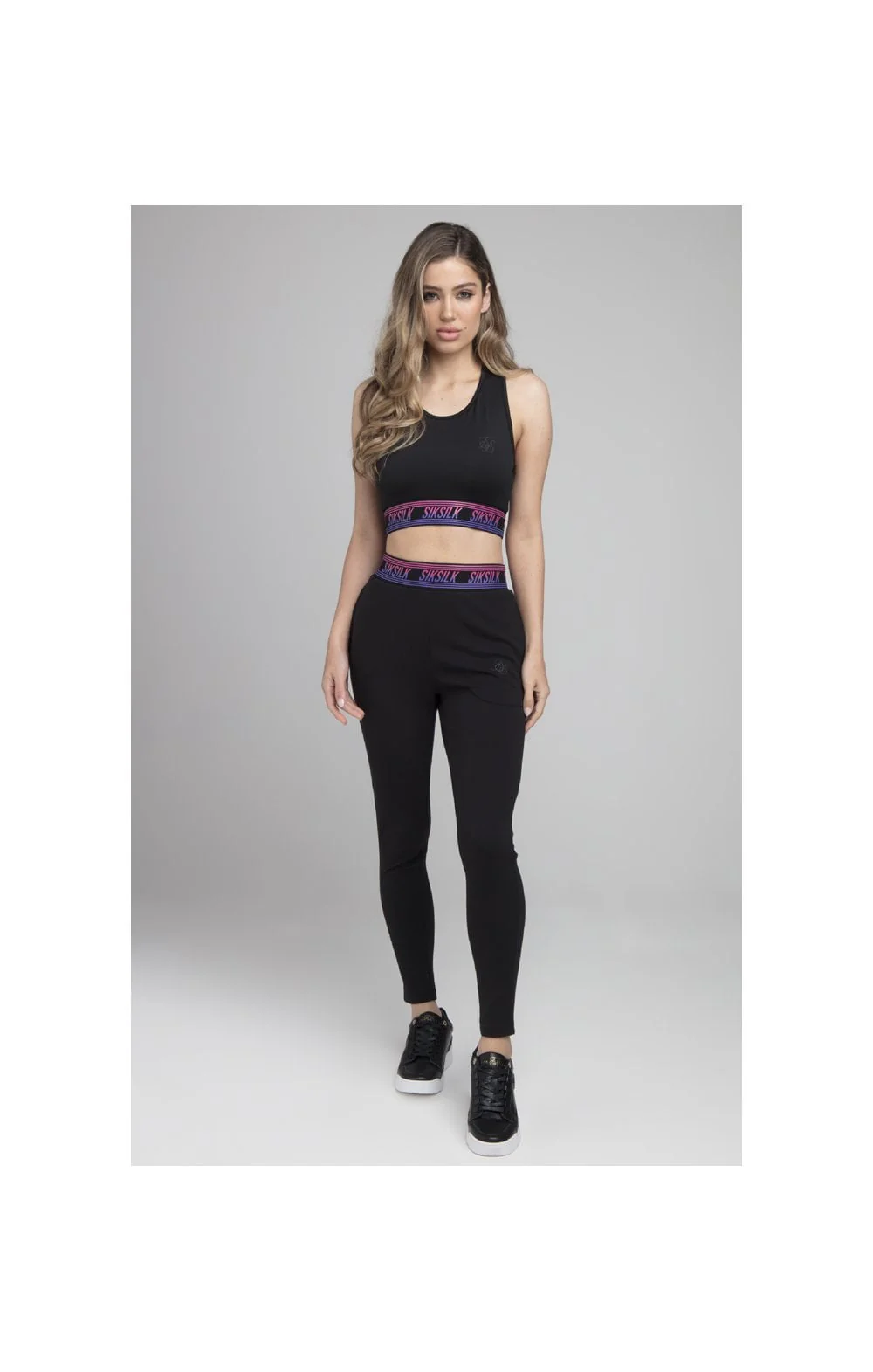 SikSilk Twilight Fade Track Pants - Black - Image 5