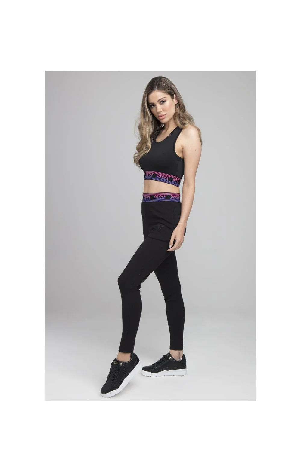 SikSilk Twilight Fade Track Pants - Black - Image 6