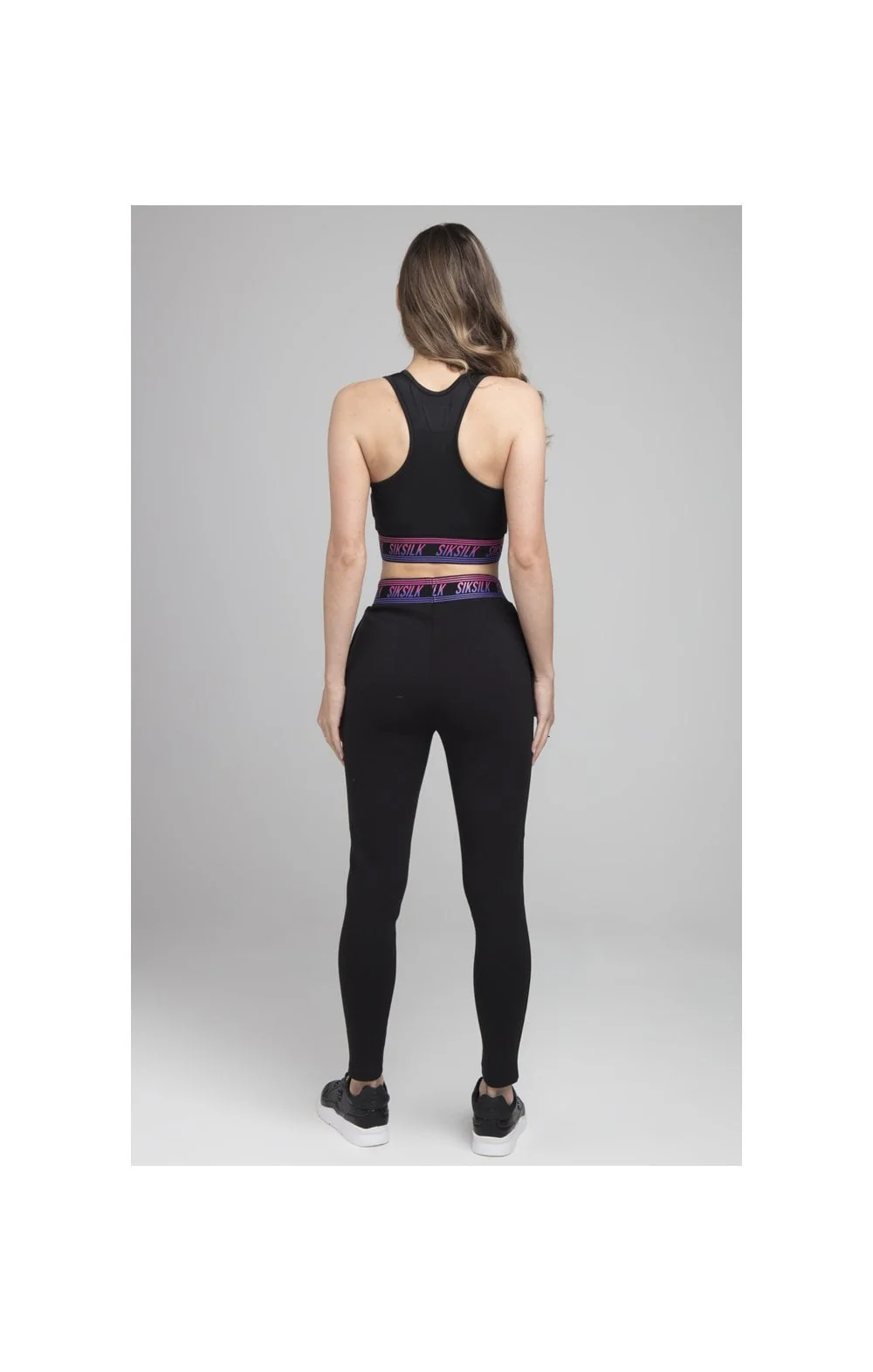 SikSilk Twilight Fade Track Pants - Black - Image 7