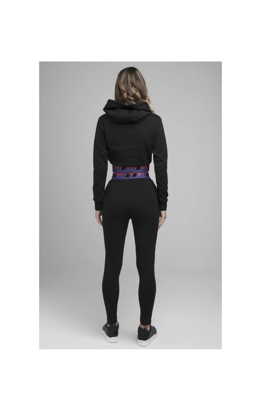 SikSilk Twilight Fade Track Top - Black - Image 5
