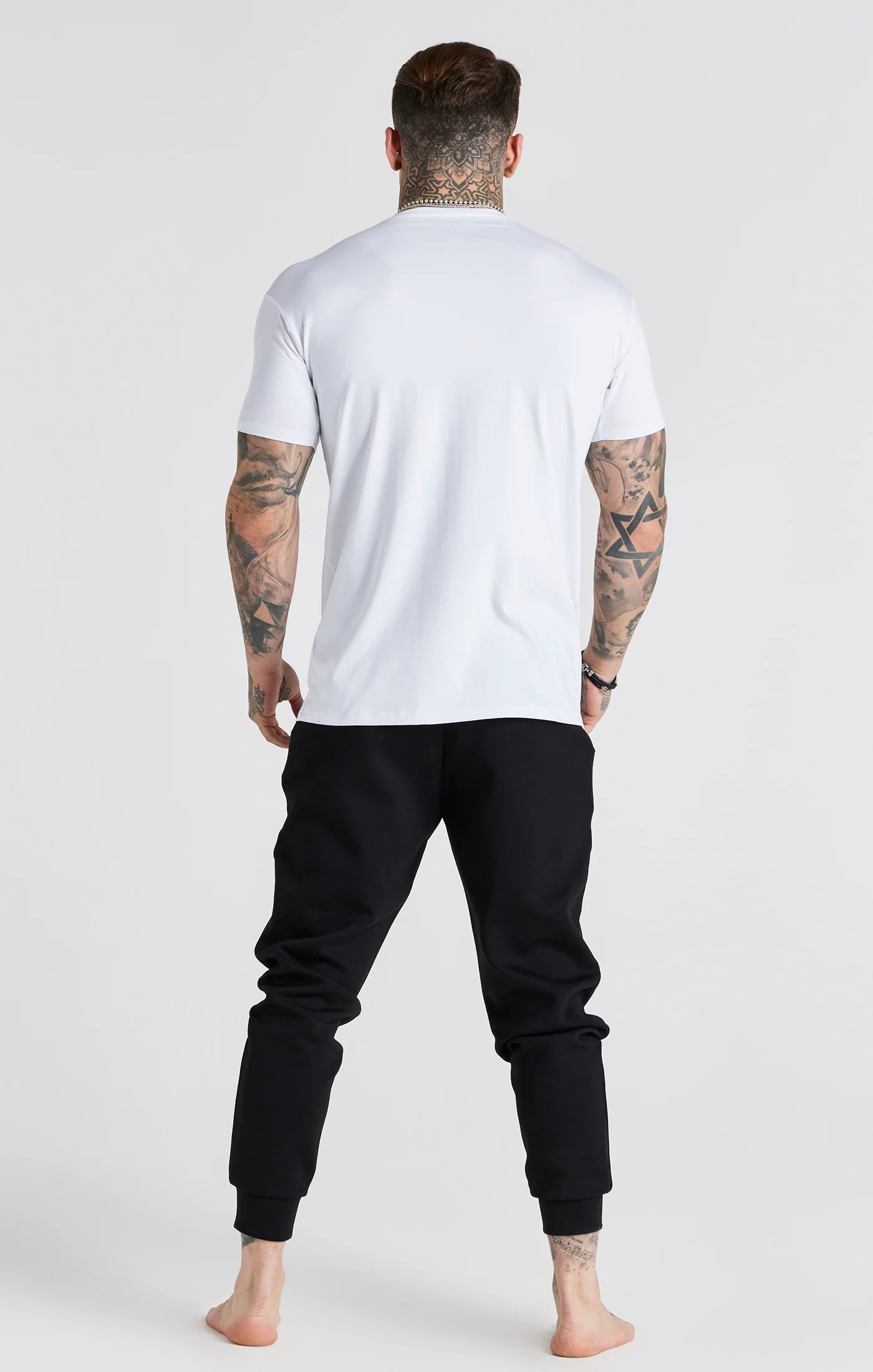 White And Grey Twin Pack V-Neck T-Shirt - Image 6