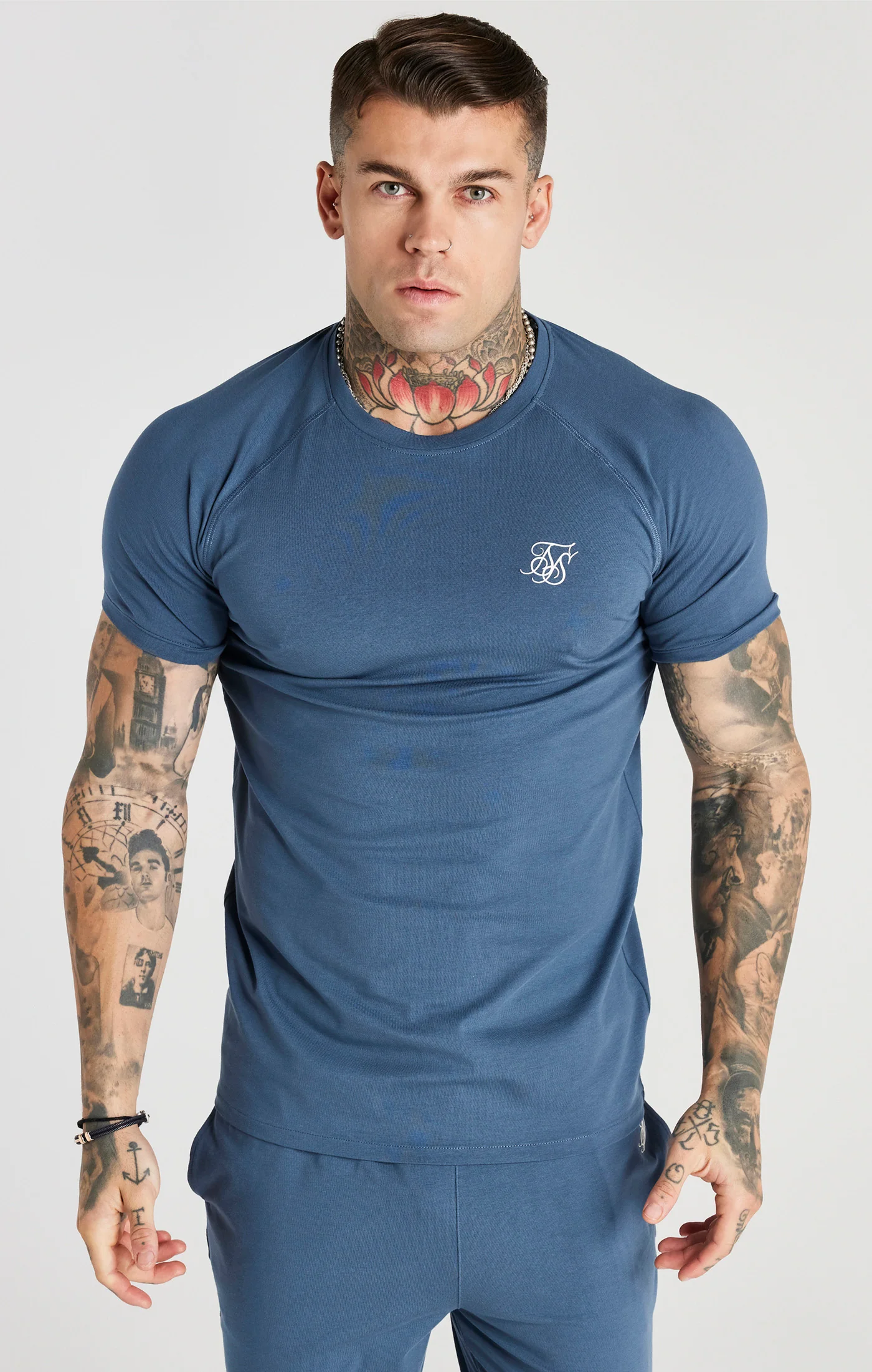 Blue Twin Set T-Shirt And Short - Image 3